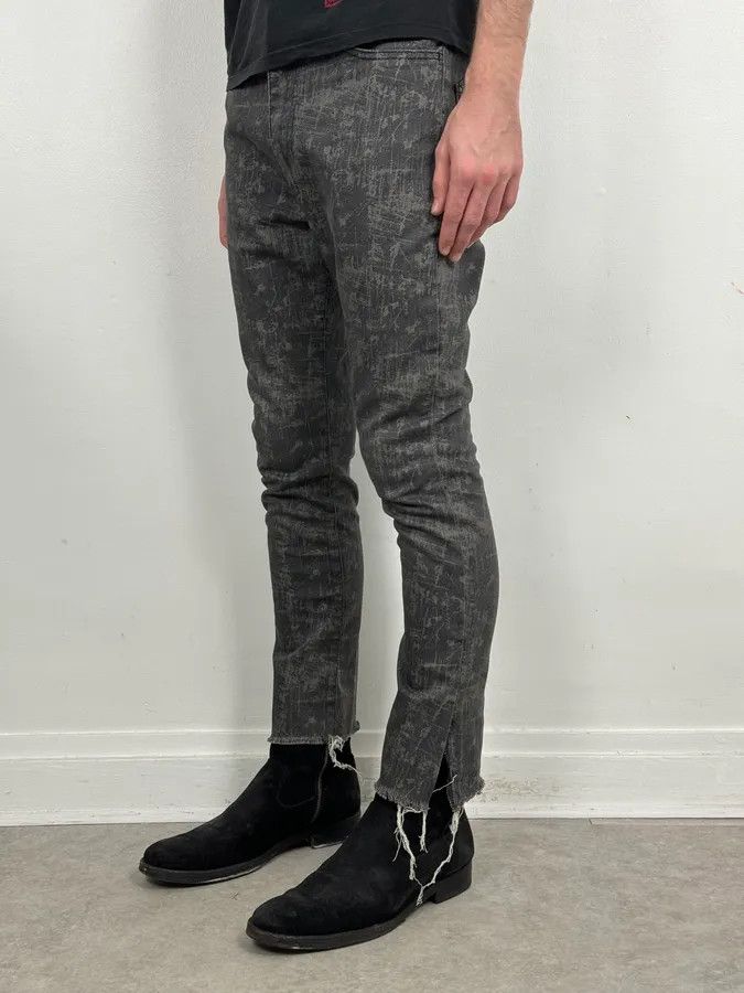 Acne Studios Acne Studios Needle Print Grey Effect Jeans Size US 39 - 3 Thumbnail