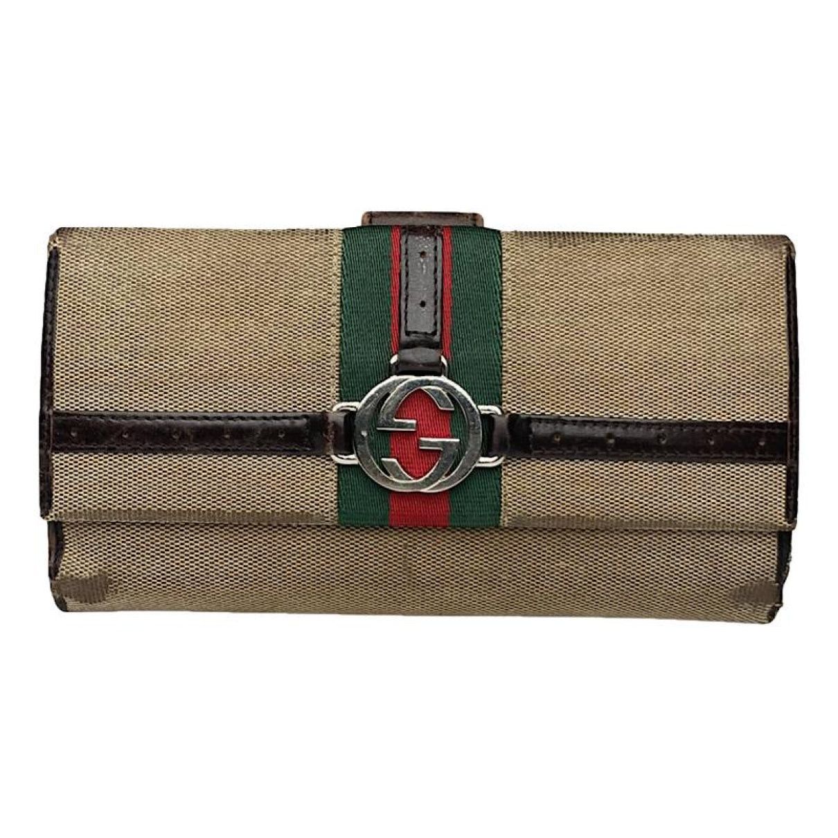 Gucci Marmont Beige Cotton Wallet Size ONE SIZE - 1 Thumbnail
