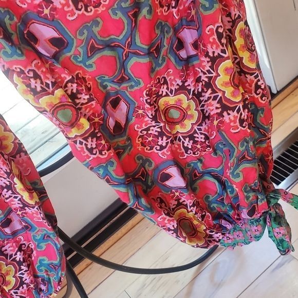 Anthropologie Anthropologie Joanie Boho Harem Colorful Sz. XS Pants Made i Size 27" / US 4 / IT 40 - 4 Thumbnail