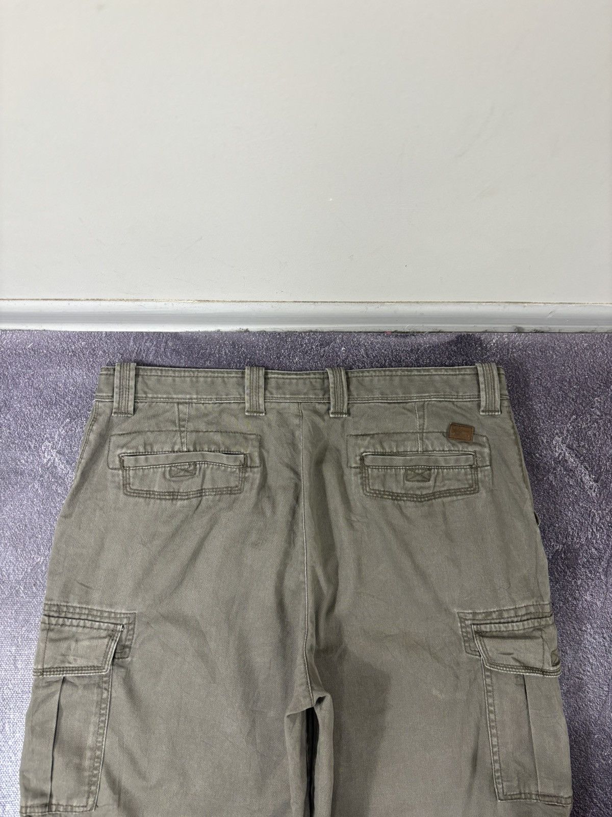 Izod Vintage IZOD 2000s Military Green Hype Baggy Cargo Shorts Size US 36 / EU 52 - 14 Thumbnail
