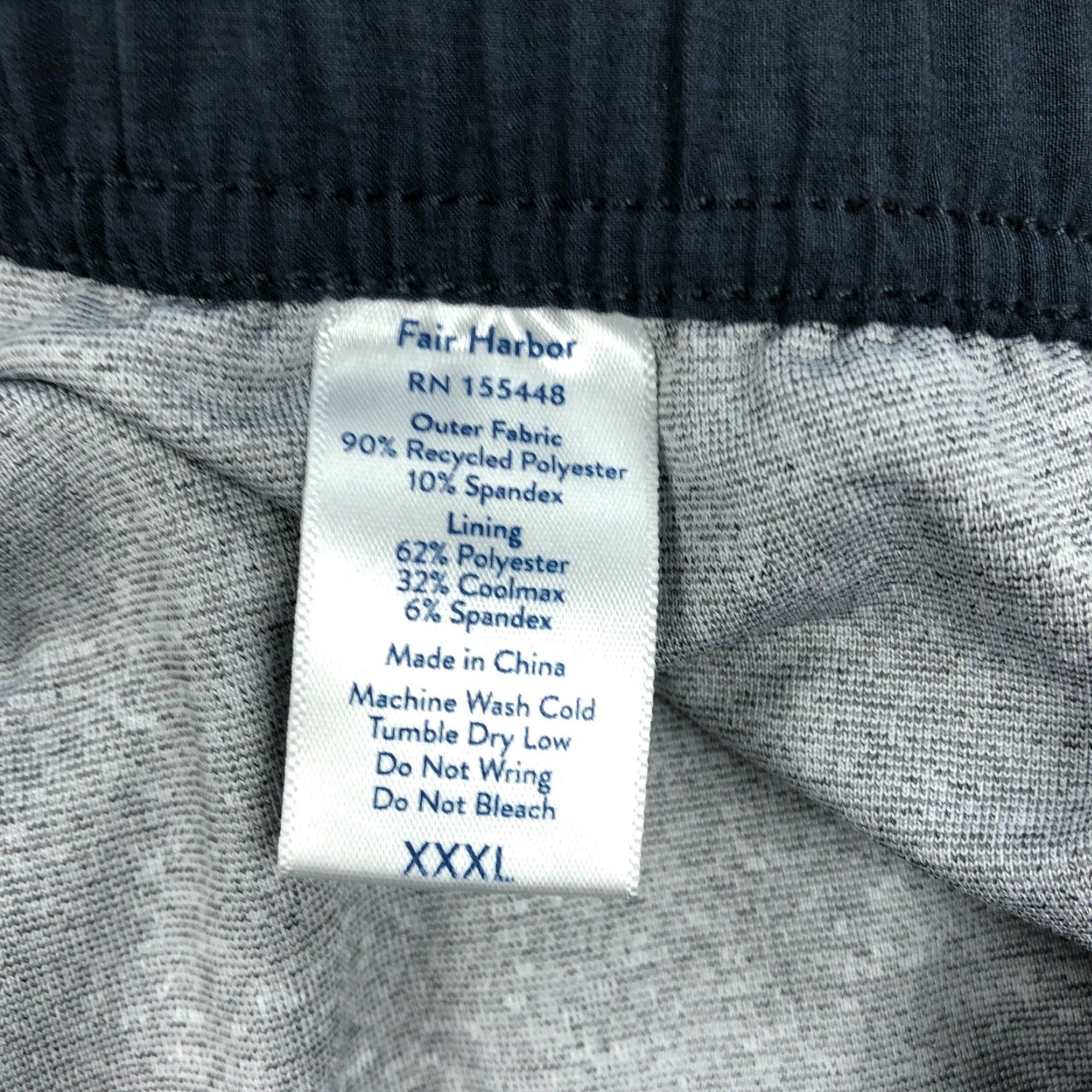 Vintage Fair Harbor Pants Mens 3XL Chino Drawstring Pockets Lightweight Moisture Wicking Gray Regular Lined Beach Vacation Size US 39 - 6 Thumbnail