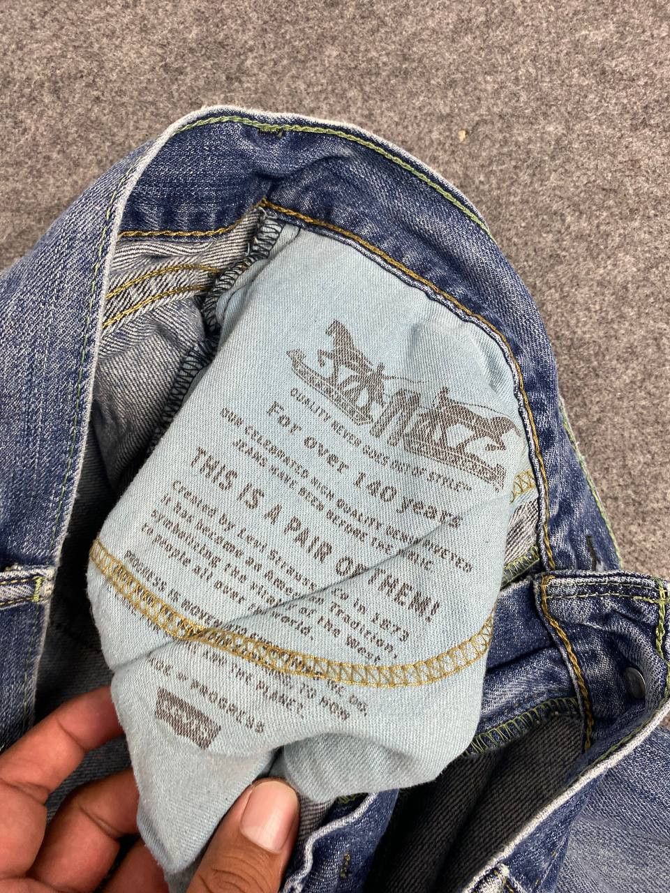 Levi's levis 527 bootcut flare distressed reworked denim Size US 34 / EU 50 - 12 Thumbnail