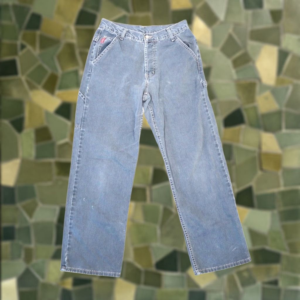 Vintage VINTAGE LEI Jeans Baggy Straight Leg Cargo 90s Grey Mid Rise Womens 9 Size 30" / US 8 / IT 44 - 1 Thumbnail