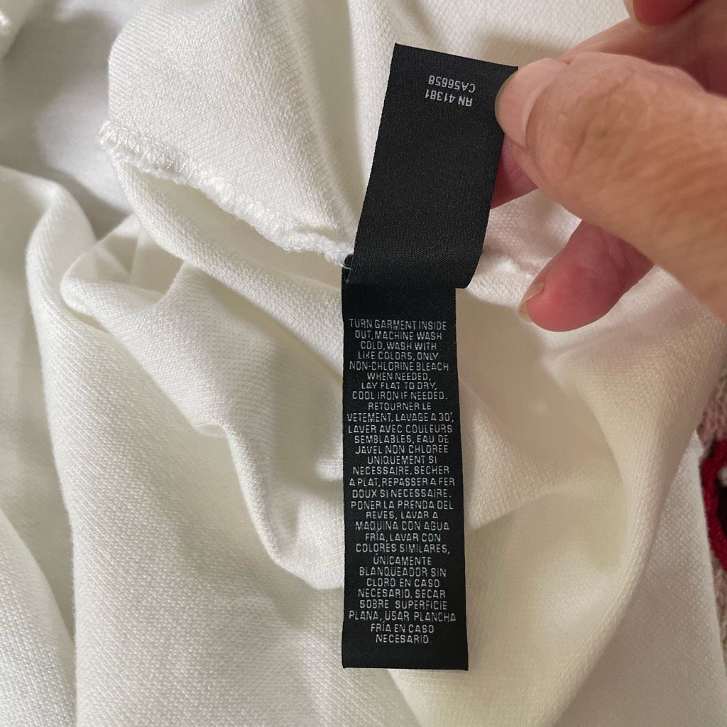Ralph Lauren Black Label White Polo Golf Shirt Zip Neck M