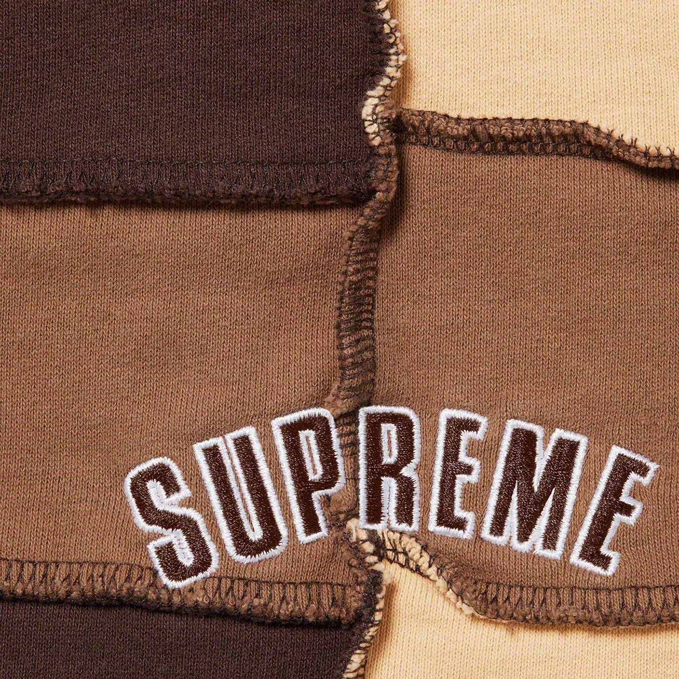 Supreme Supreme Reverse Patchwork Sweatshort 'Brown' Size US 32 / EU 48 - 3 Thumbnail