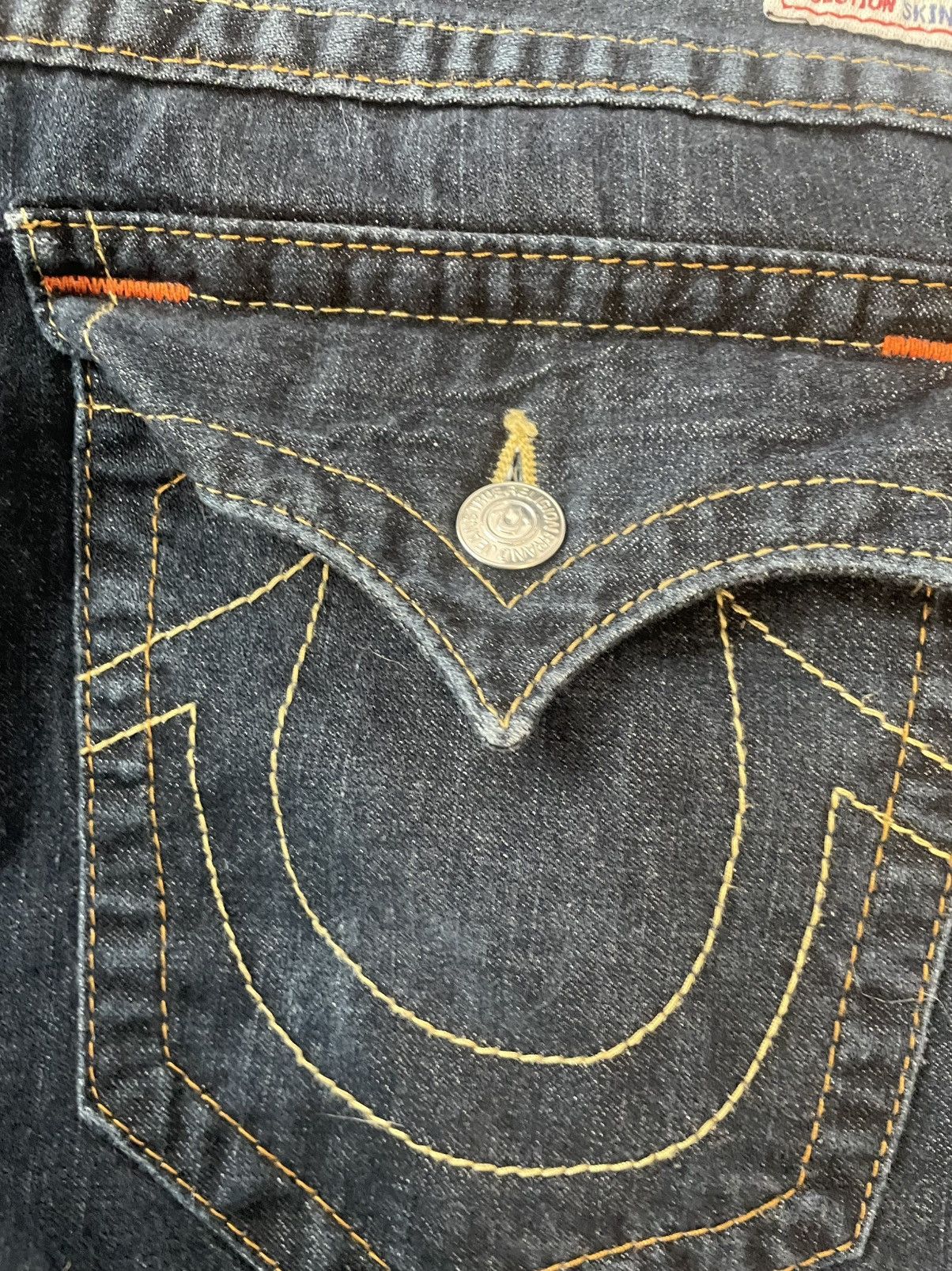 True Religion True Religion Jeans Relaxed Skinny Flap MENS SZ 46X33 Size US 44 / EU 60 - 14 Thumbnail