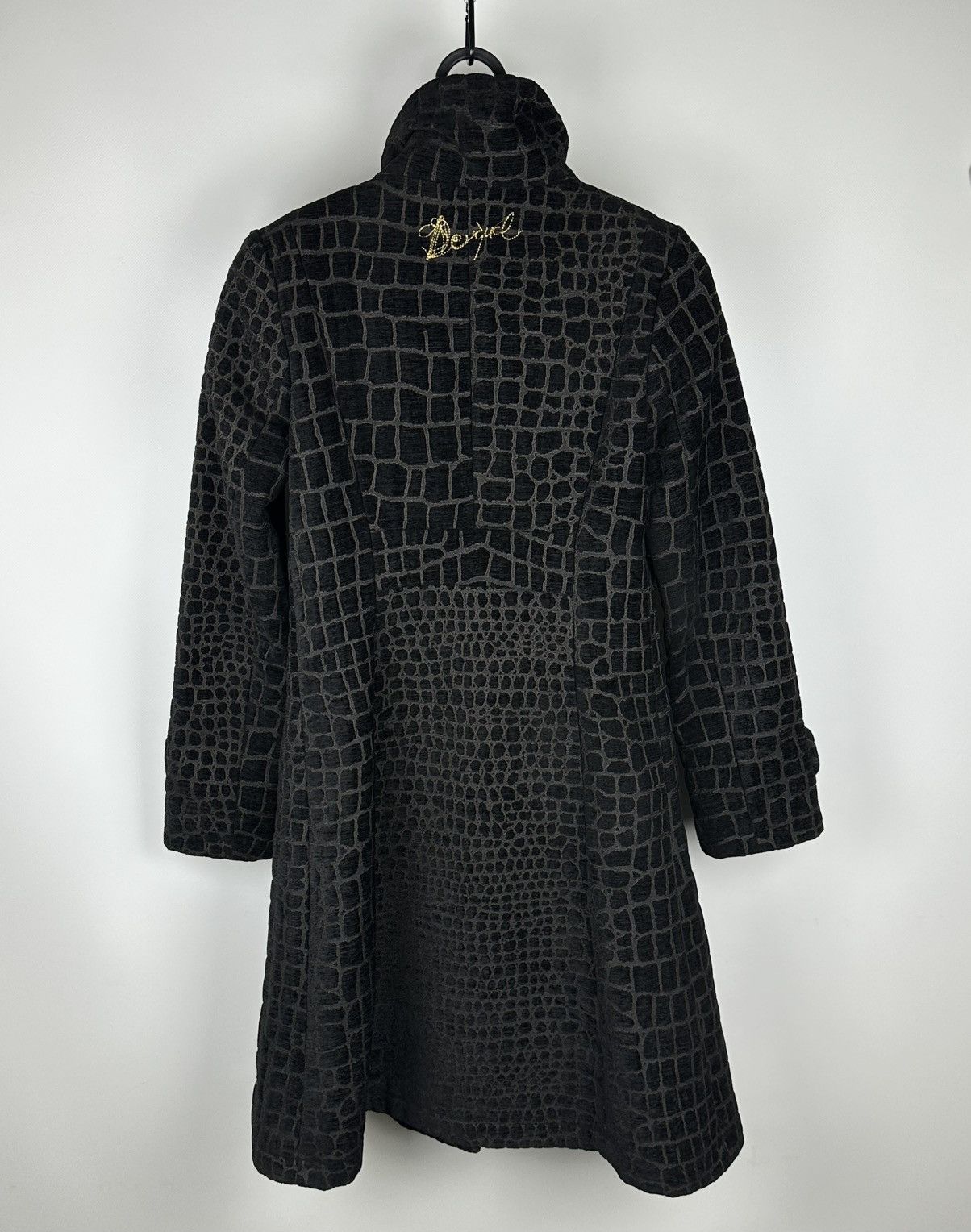 Desigual Desigual Women Black/Brown Coat Long Length Jacket Size 38 Size S / US 4 / IT 40 - 6 Thumbnail