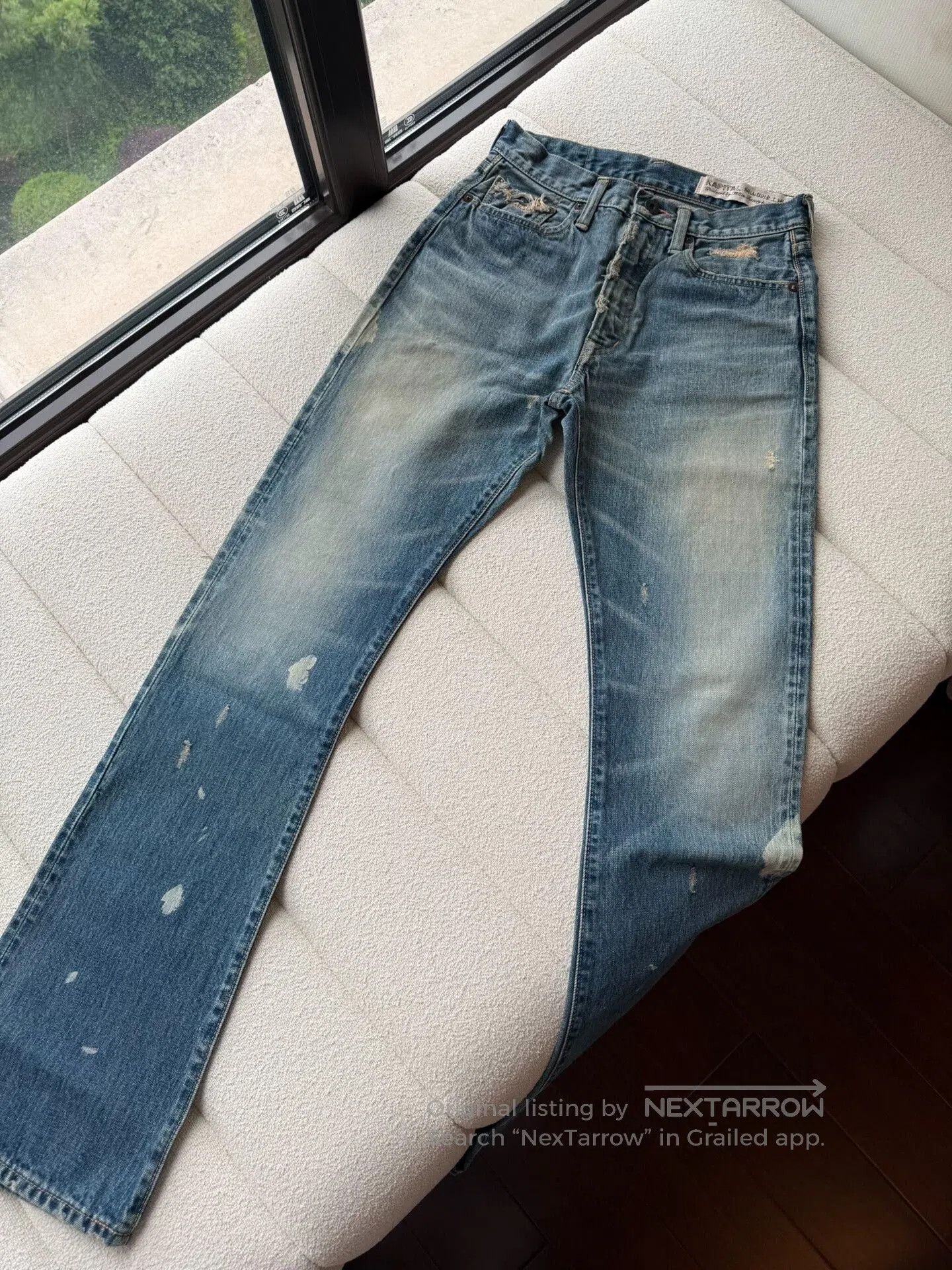 Kapital blue flared denim pants for women. Size 28" / US 6 / IT 42 - 3 Thumbnail