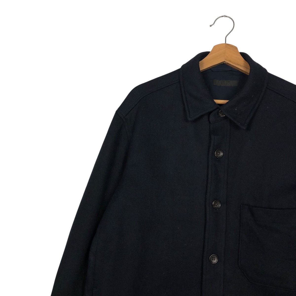Japanese Brand Rich Blue Vintage Wool Chore Work Jacket Uniqlo Issey Miyake Size US L / EU 52-54 / 3 - 8 Thumbnail
