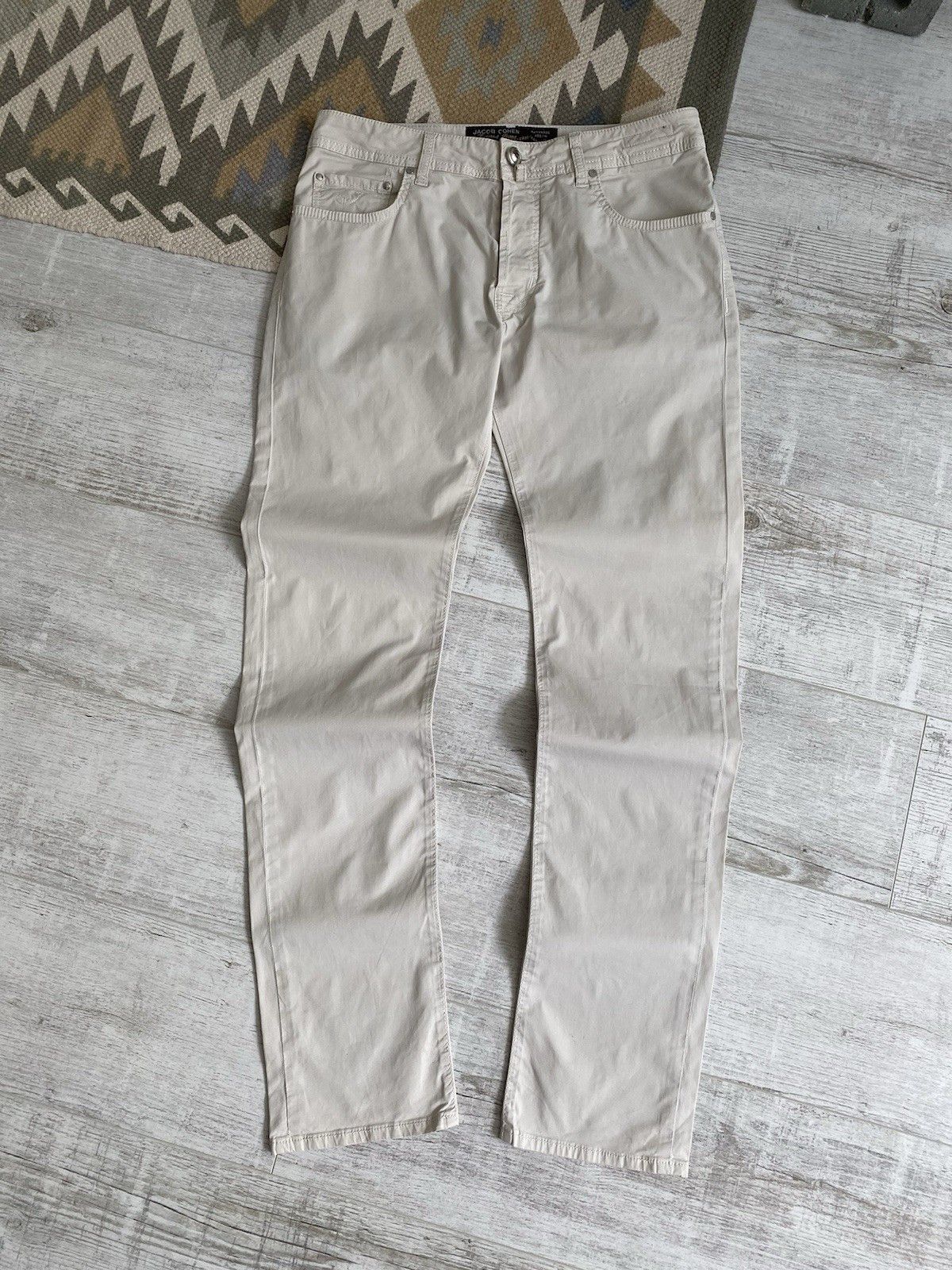 Jacob Cohen Jacob Cohen Cotton Beige Casual Chino Pants Size US 34 / EU 50 - 2 Thumbnail
