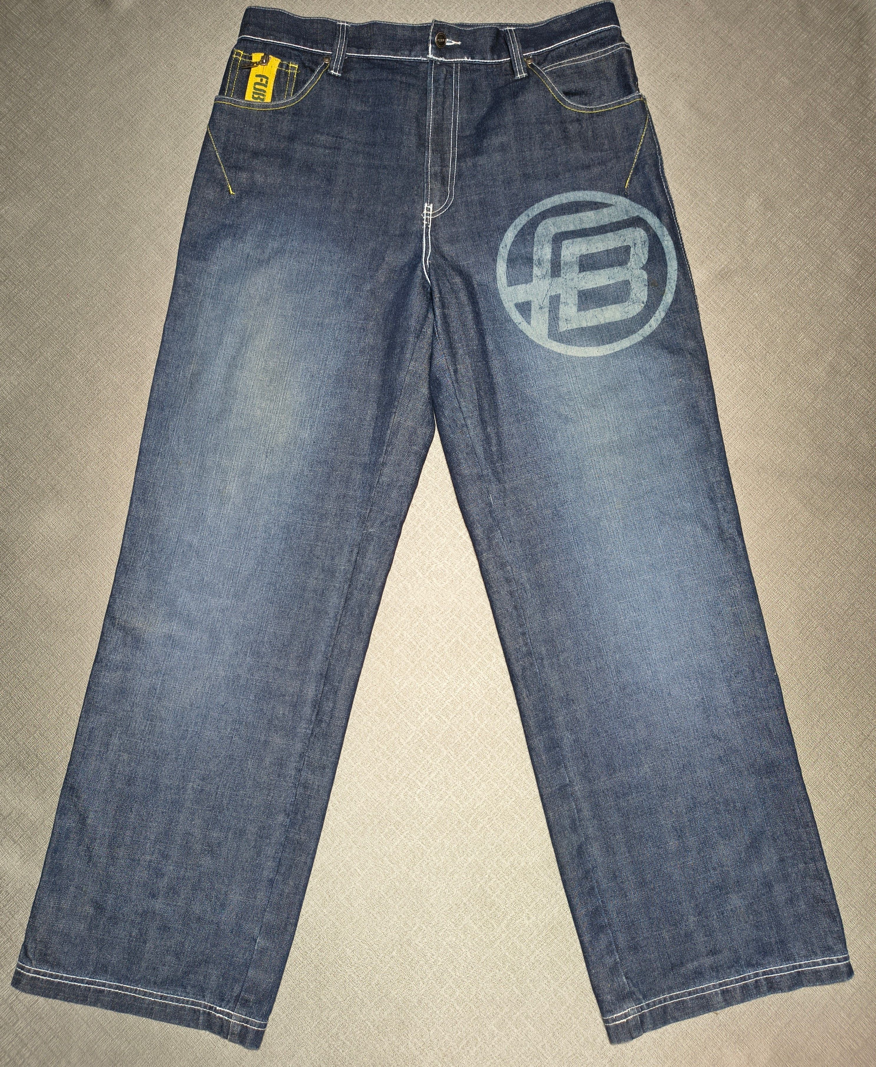 Fubu Vintage FUBU The Collection Baggy Jeans Y2K Big Logo W36 Size US 36 / EU 52 - 1 Thumbnail