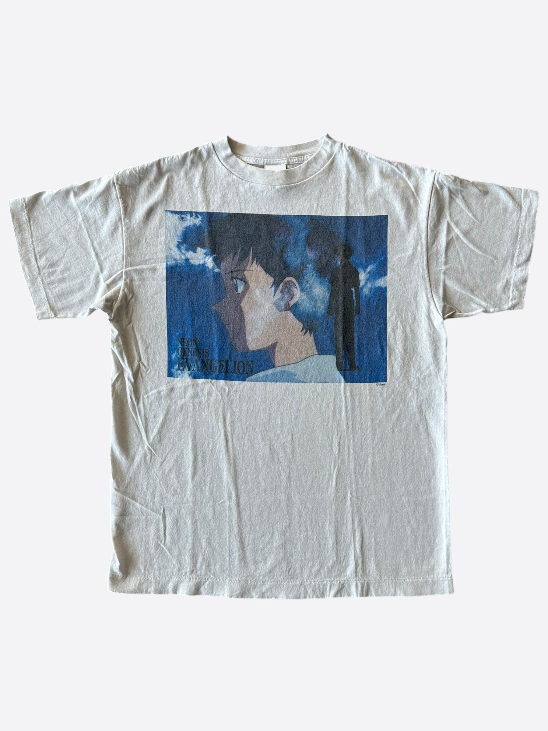 SAINT MICHAEL × EVANGELION NEON XL EVANGELION × SAINT Mxxxxxx NEON Short sleeve T-shirt （Black