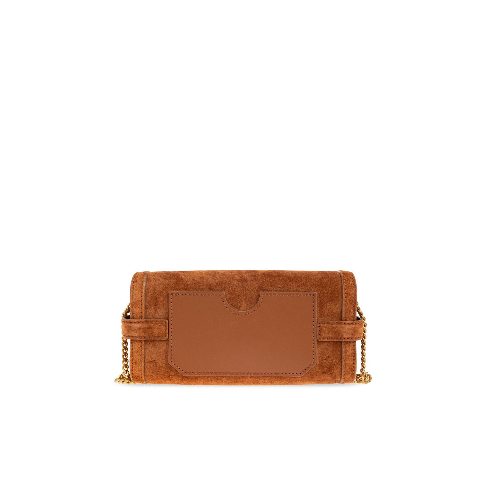 Balmain BALMAIN B-Buzz 23 Brown Suede Shoulder Bag New & Authentic Size ONE SIZE - 2 Thumbnail