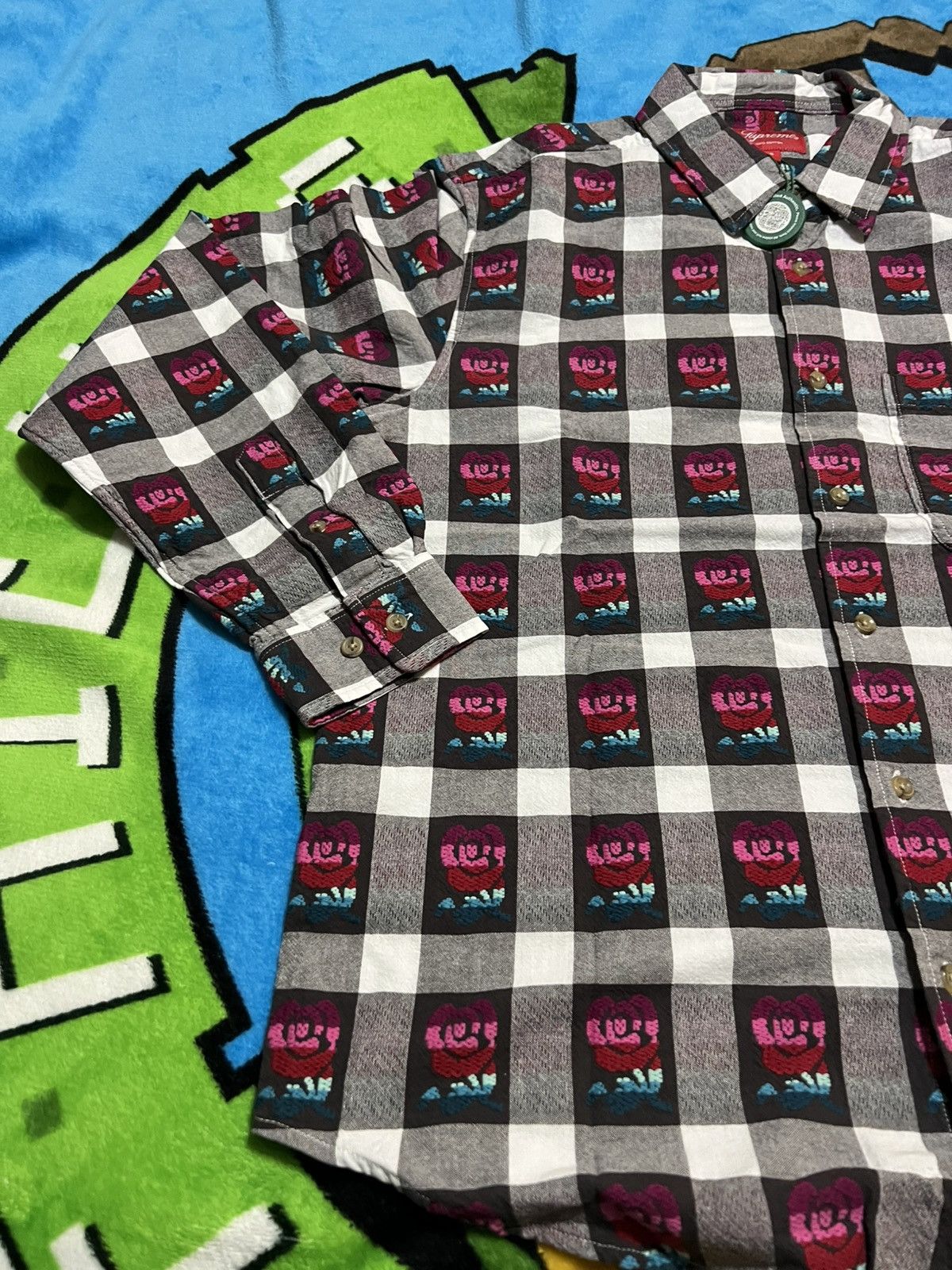 Supreme 🔥SS19 Supreme Buffalo Plaid Rose L/S BUTTON UP SMALL🔥 Size US S / EU 44-46 / 1 - 3 Thumbnail