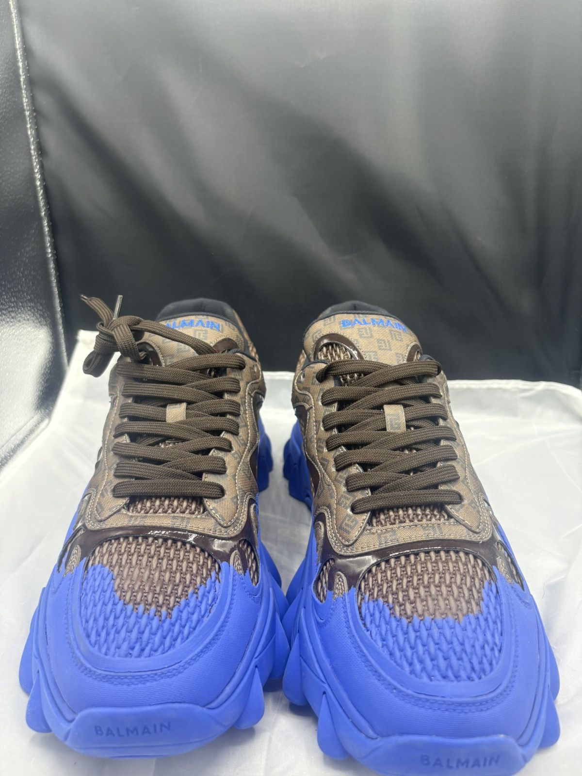 Balmain Blue Balmain runner Size US 13 / EU 46 - 2 Thumbnail