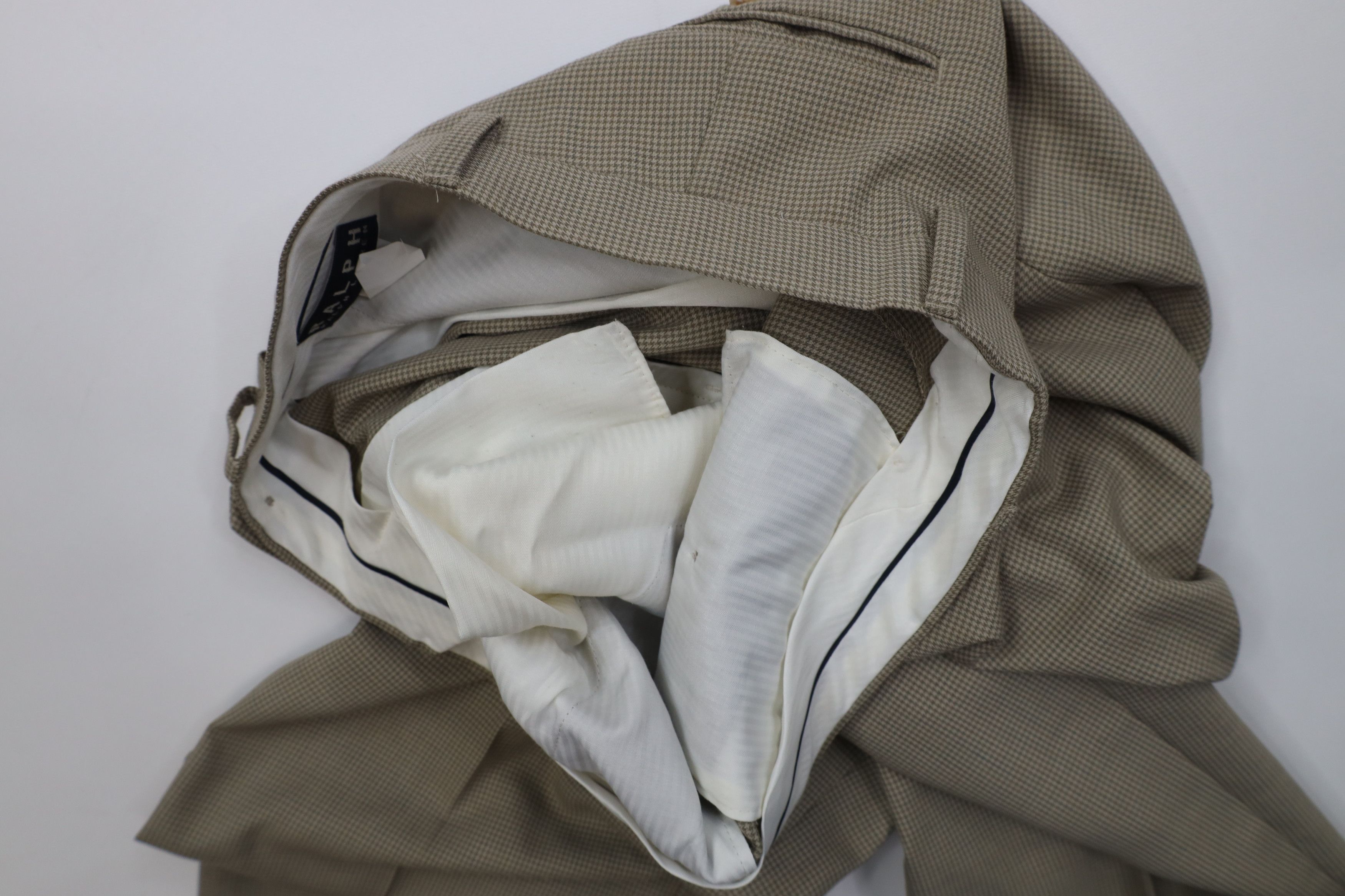 Polo Ralph Lauren Vintage Ralph Lauren Pleated Knit Wide Leg Chino Pants Size US 34 / EU 50 - 8 Thumbnail