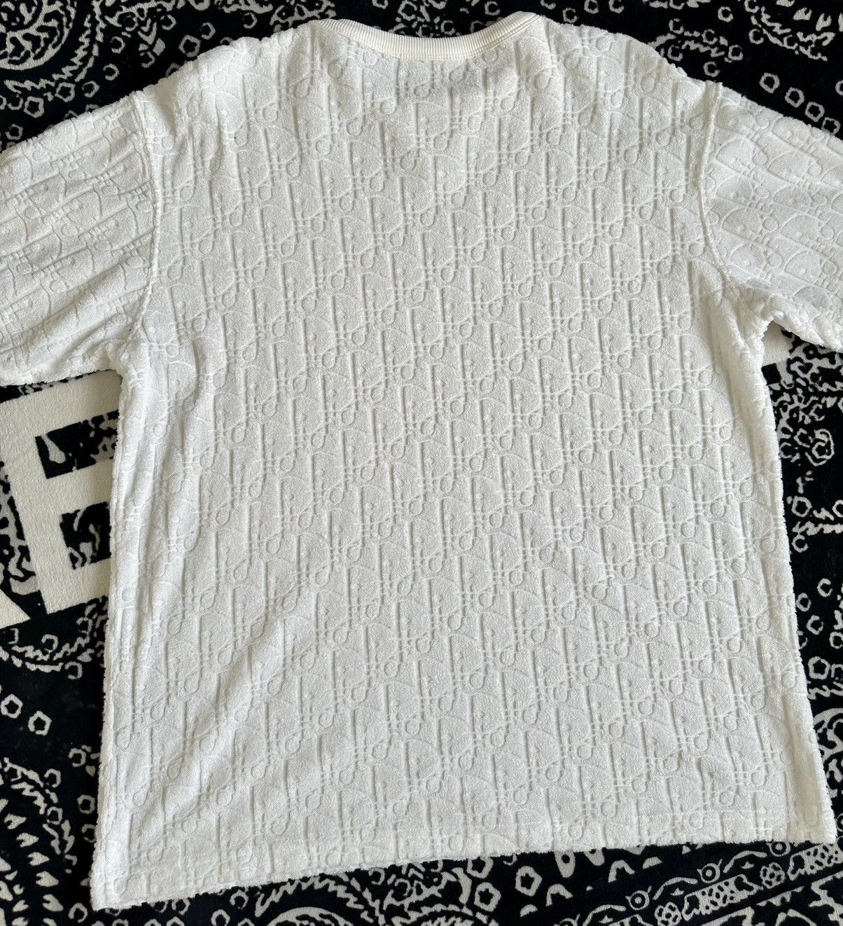 Dior Dior Oblique Relaxed-Fit T-Shirt - Off-White Cotton Jacquard Size US M / EU 48-50 / 2 - 2 Thumbnail