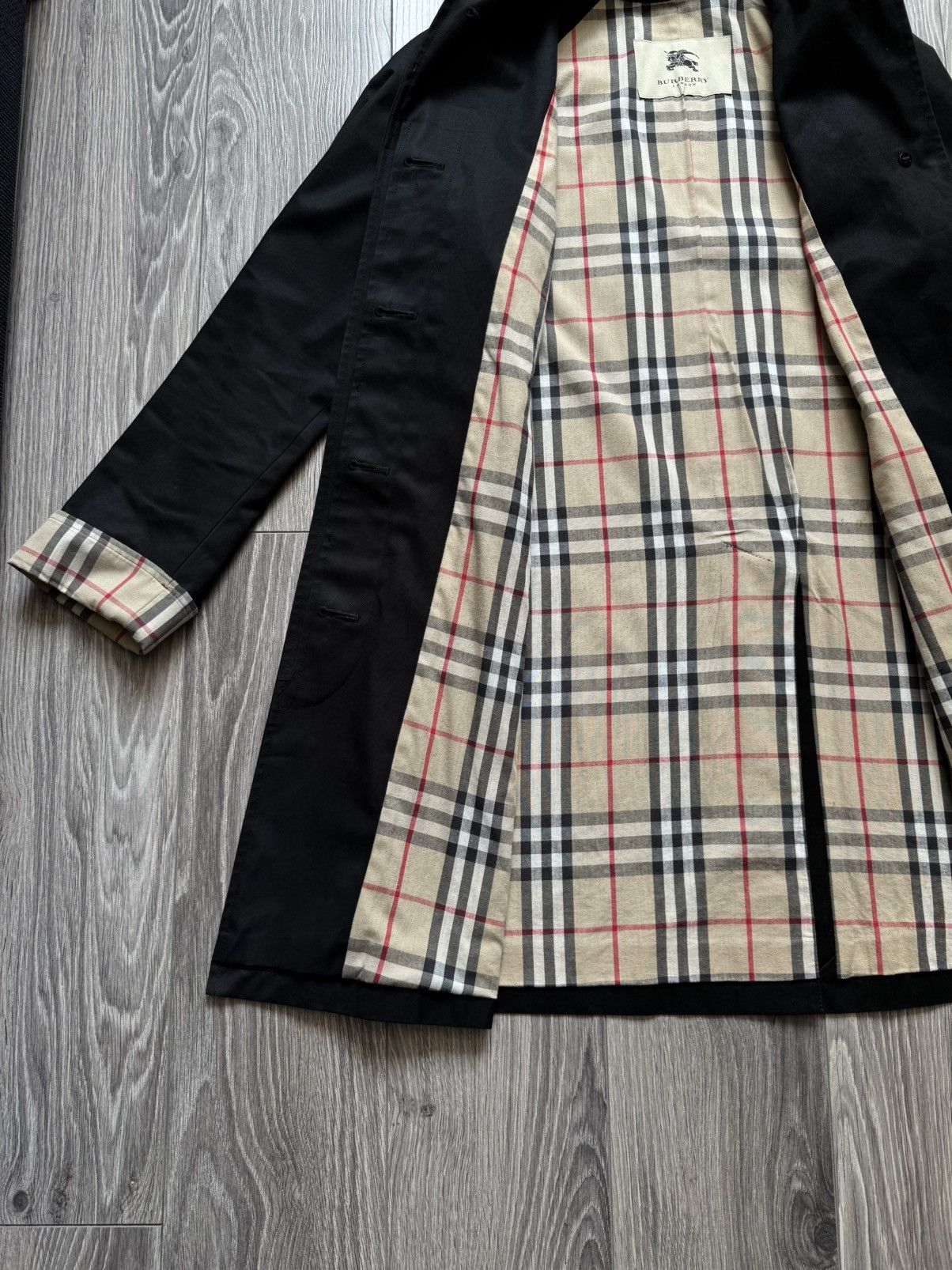 Burberry Burberry Carmen Knee-Length Checkered Coat Size XS / US 0-2 / IT 36-38 - 9 Thumbnail