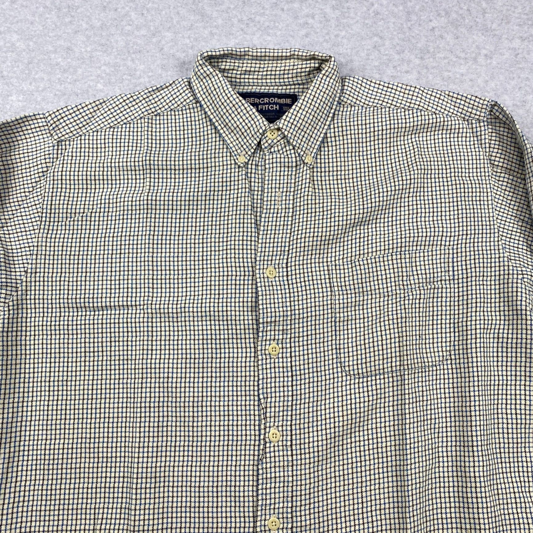 Abercrombie & Fitch Abercrombie & Fitch Shirt Mens M Flannel Button-Up Check Multicolor Size US M / EU 48-50 / 2 - 2 Thumbnail
