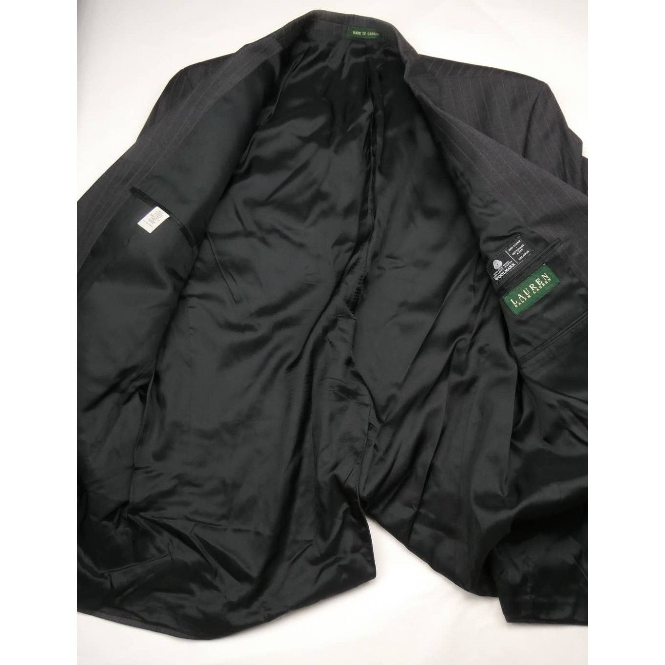 Lauren Ralph Lauren men's Lauren Ralph Lauren gray pinstripe sport coat, 44L Size 44L - 3 Thumbnail