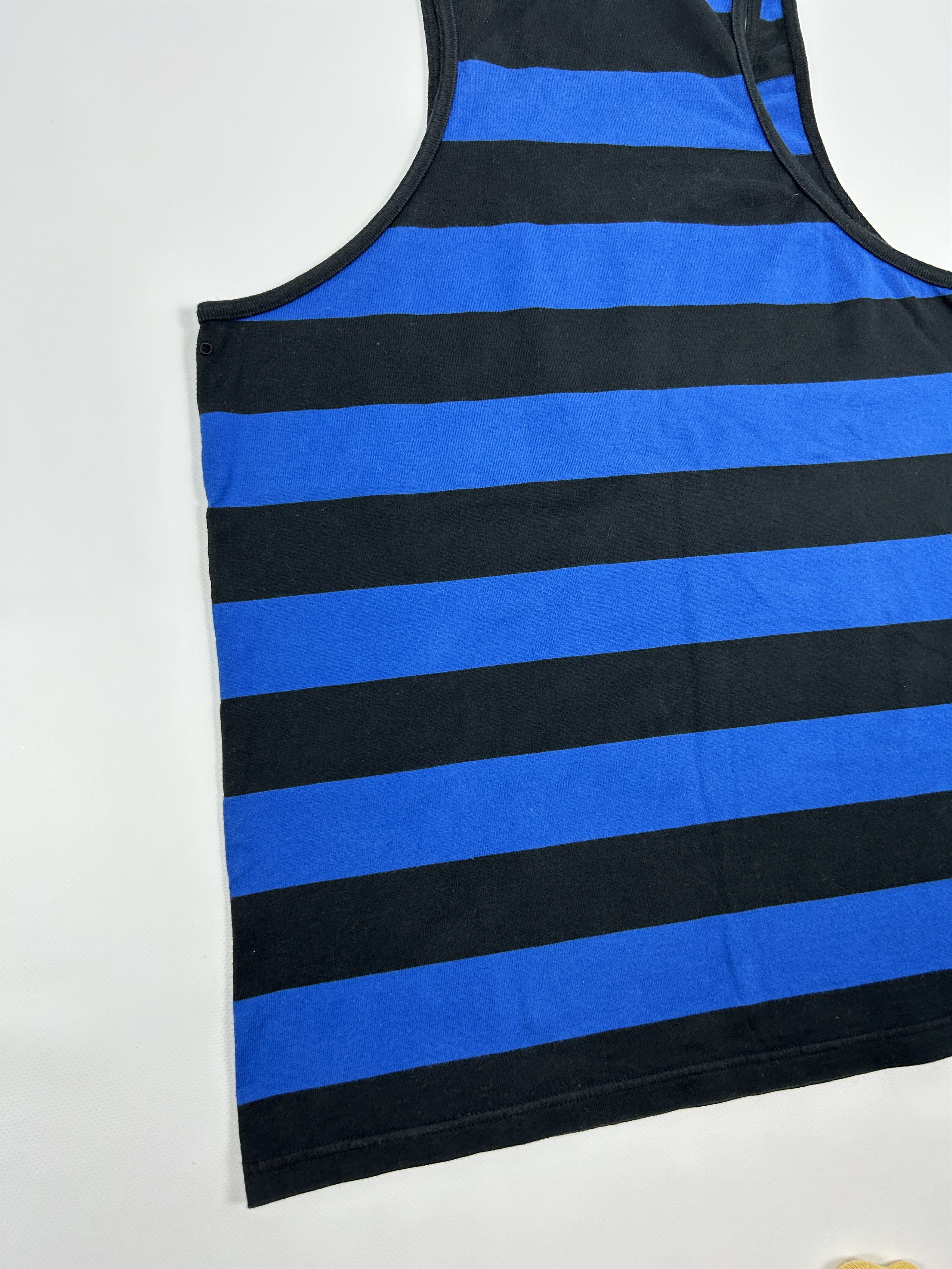 Number (N)ine N(N) SS2003 touch me i'm sick striped tank top Size US L / EU 52-54 / 3 - 8 Thumbnail