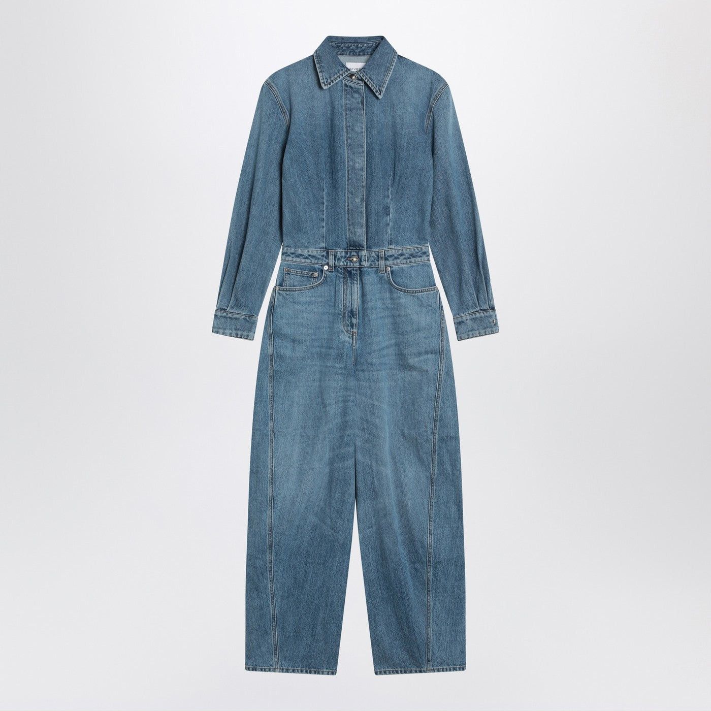 Givenchy Givenchy Light Blue Denim Jumpsuit Size 27" / US 4 / IT 40 - 1 Thumbnail