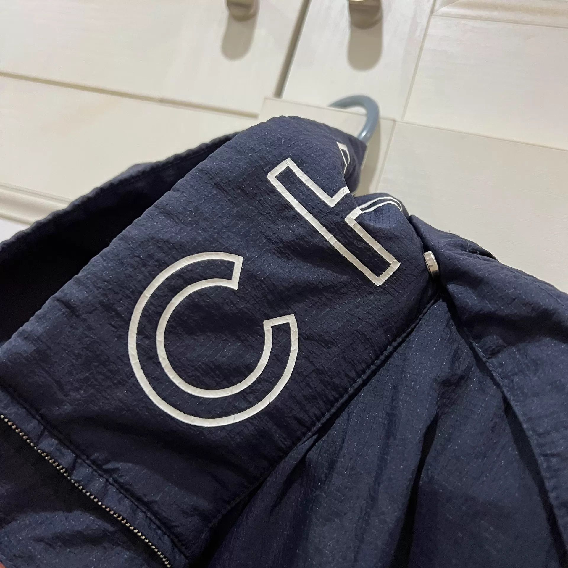Chanel Chanel Logo Tear-resistant Check Windbreaker Navy Size XS / US 0-2 / IT 36-38 - 3 Thumbnail