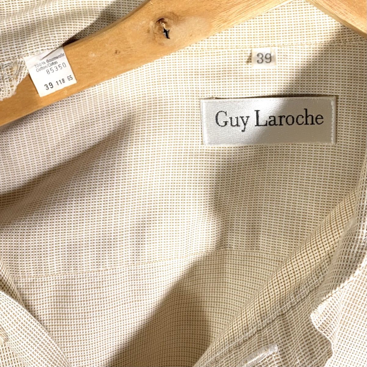 Guy Laroche Chemise Micro Carreaux Vintage 80’s Guy Laroche Size US M / EU 48-50 / 2 - 4 Thumbnail