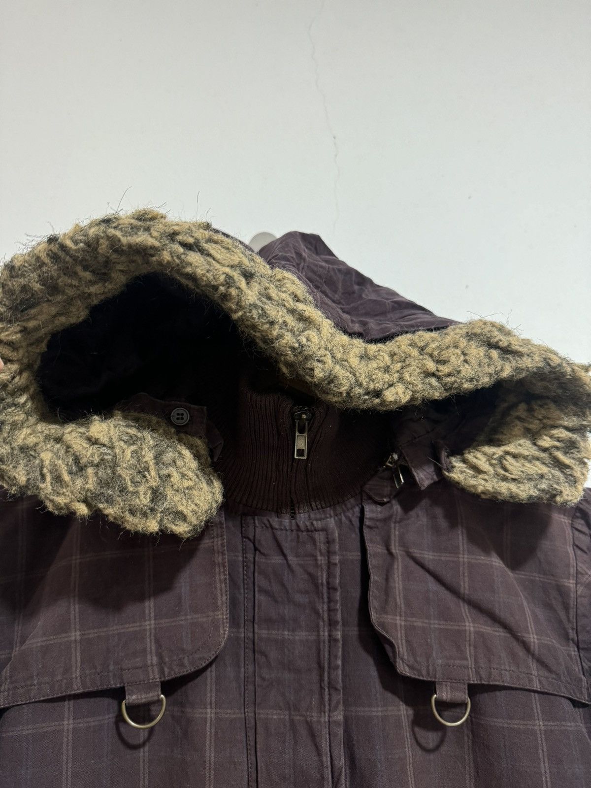 If Six Was Nine × Le Grande Bleu (L.G.B.) × Vintage Vintage Retro Girl Faux Fur Hooded Jacket Size M / US 6-8 / IT 42-44 - 6 Thumbnail