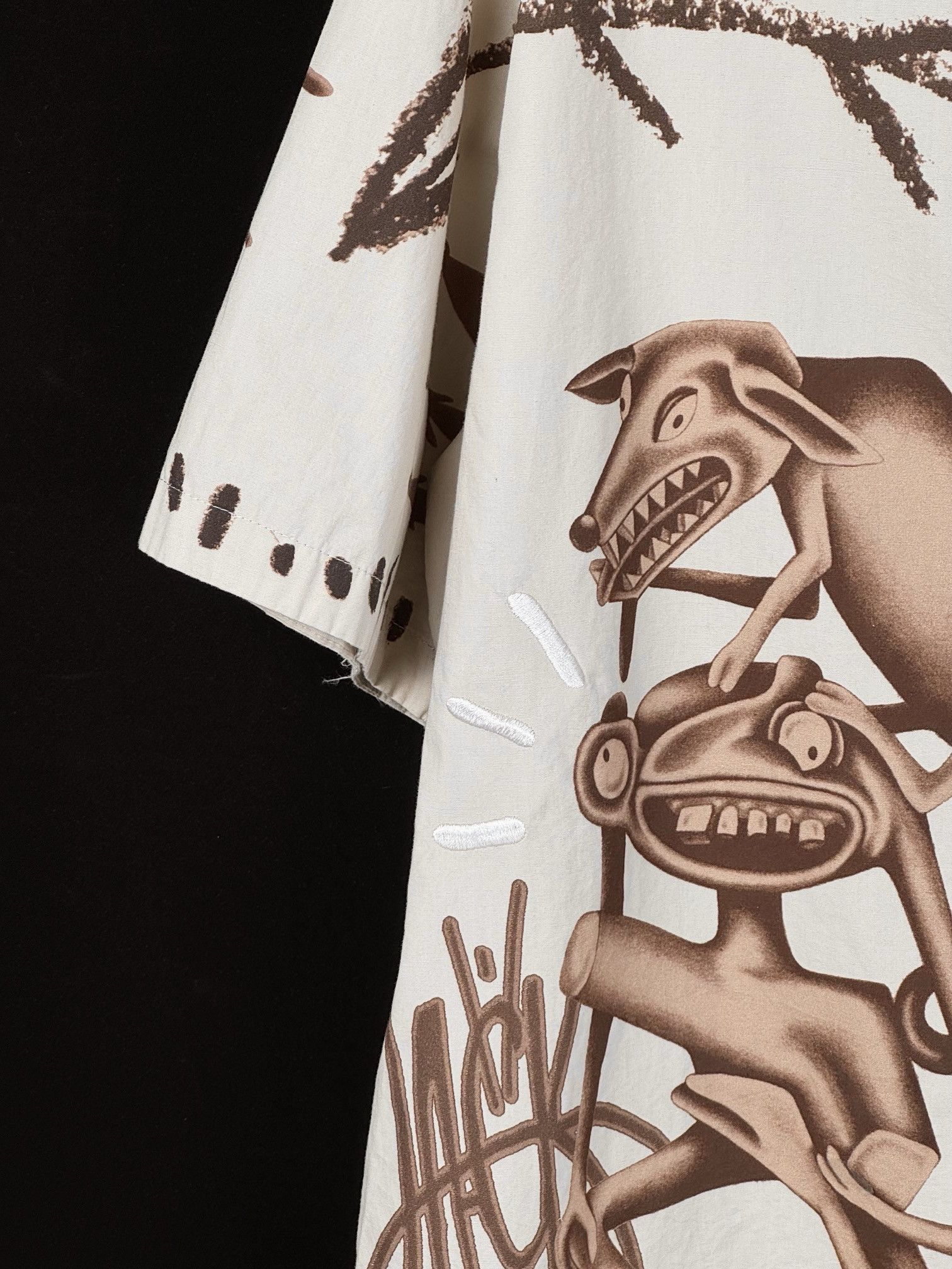 Travis Scott Cactus Jack by Travis Scott Painter's Button Up Shirt Size US XXL / EU 58 / 5 - 9 Thumbnail