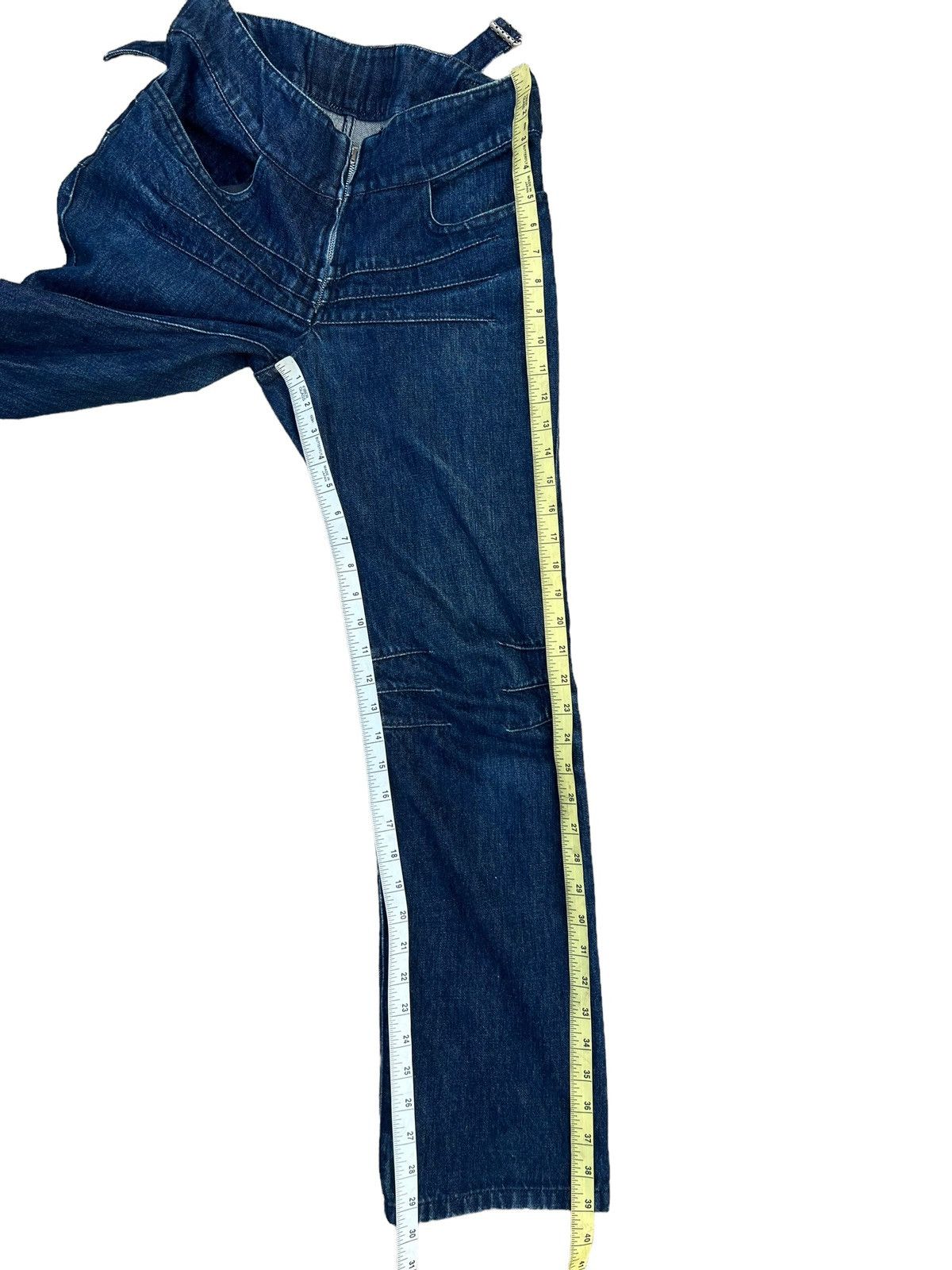 Vintage Vintage Yuji Yamada Furnishings Cinch Back Denim Jeans Size US 30 / EU 46 - 4 Thumbnail