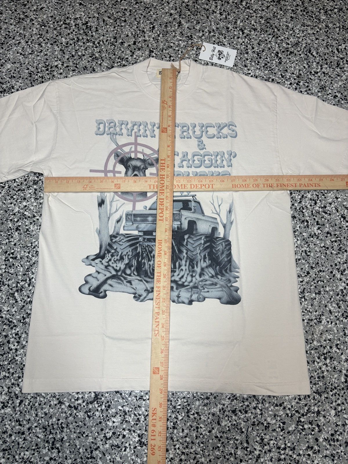 Billy Hill 2023 Billy Hill Cream “Taggin’ Bucks” T-Shirt Size L Size US L / EU 52-54 / 3 - 6 Thumbnail