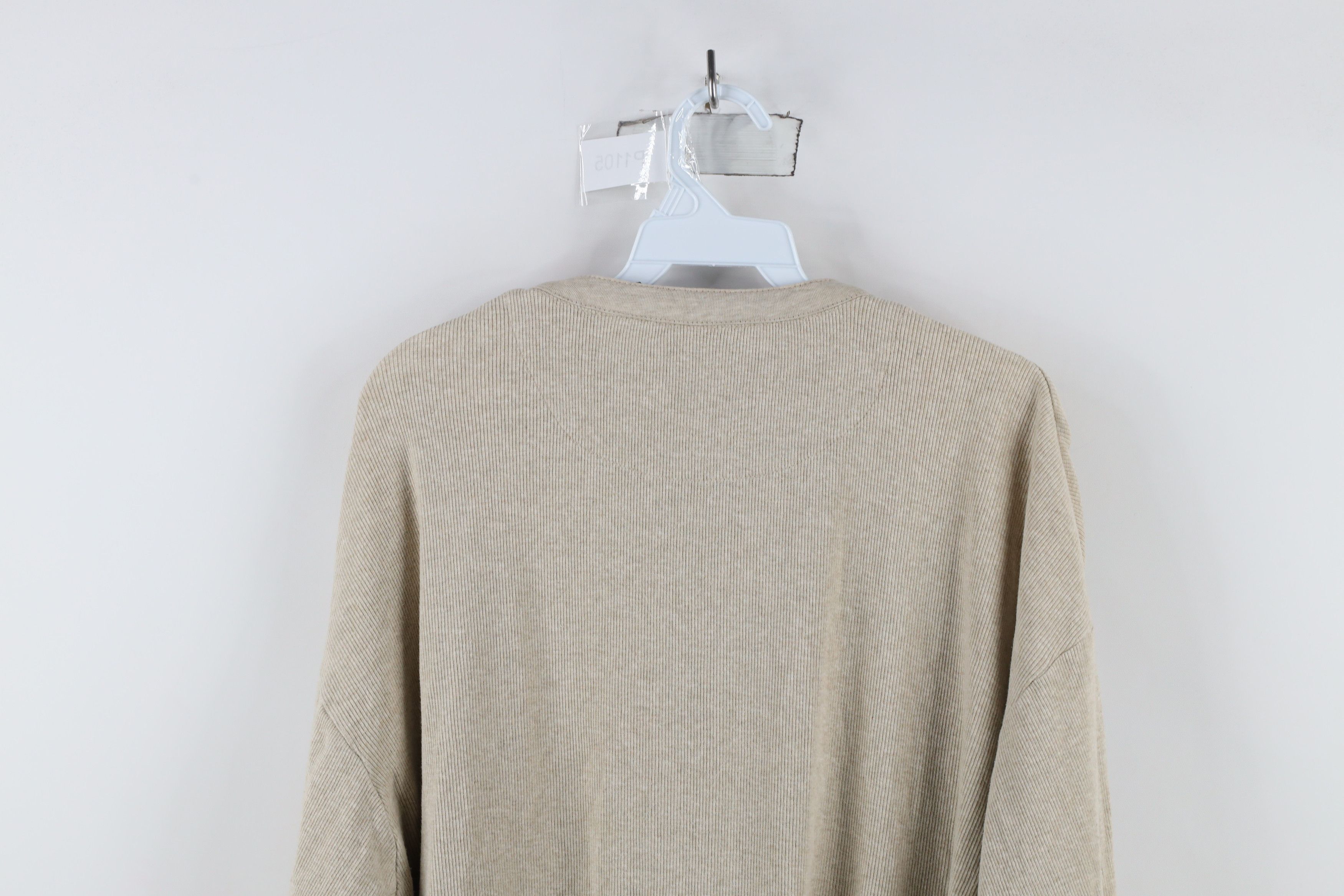 Vintage Vintage 90s Lee Dungarees Knit Long Sleeve Henley T-Shirt Size US L / EU 52-54 / 3 - 10 Thumbnail