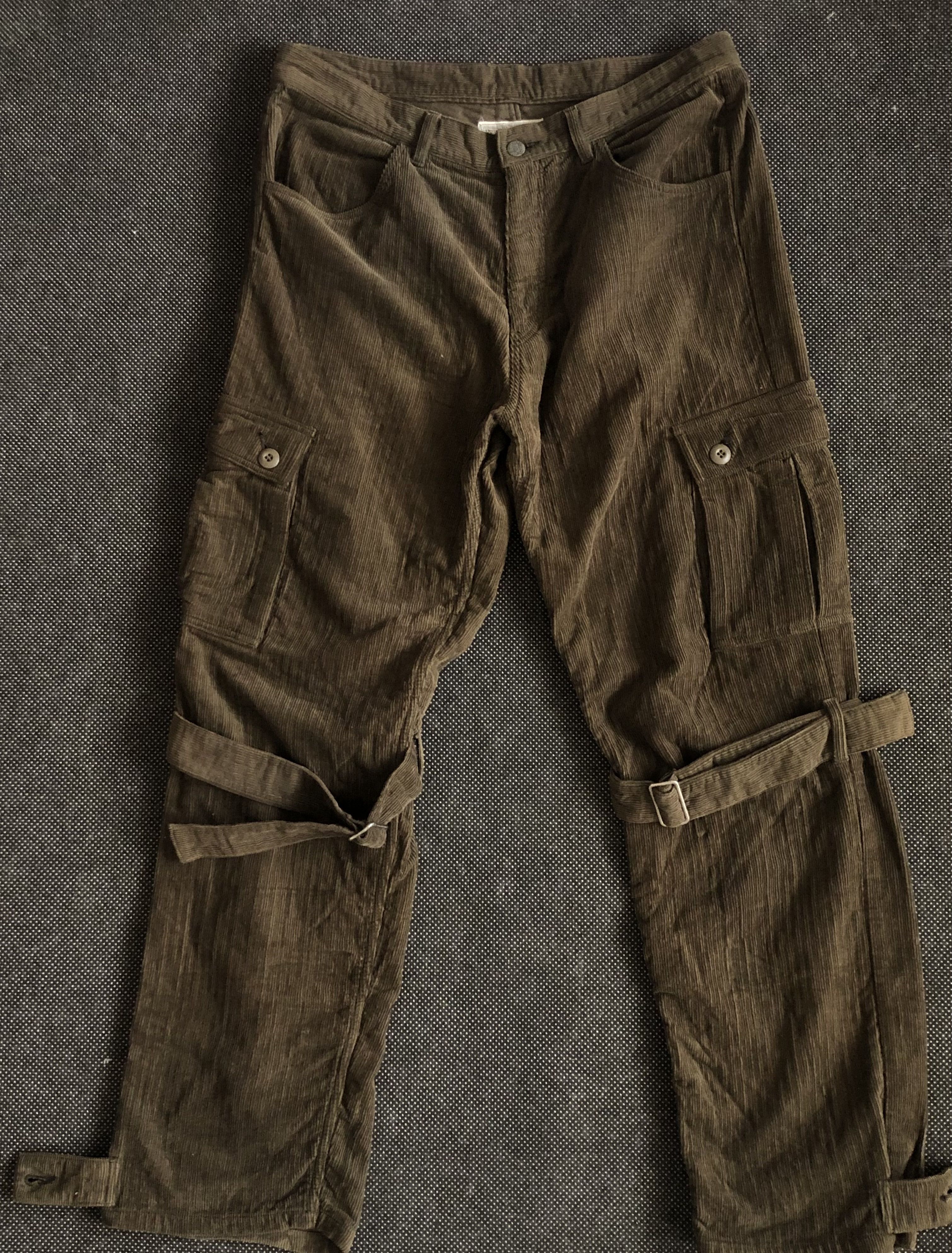 Hex Antistyle RARE🔥JAPAN HEX ANTI STYLE BONDAGE CARGO CORDUROY PANTS Size US 36 / EU 52 - 3 Thumbnail