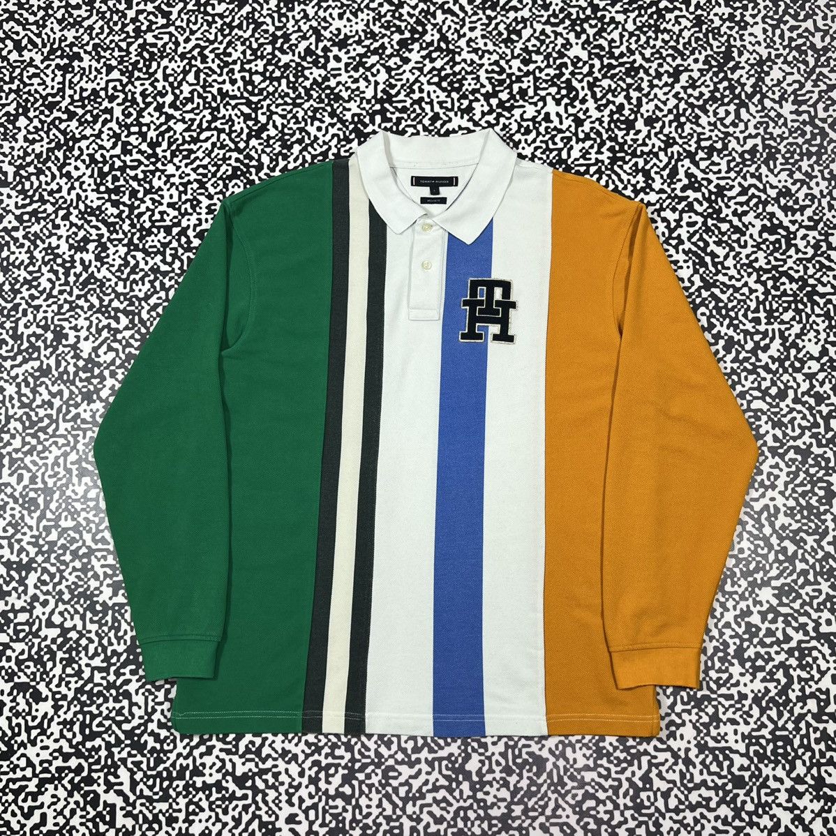 Tommy Hilfiger Vintage Y2K Tommy Hilfiger Archive Fit Polo Longsleeve Size US L / EU 52-54 / 3 - 1 Thumbnail