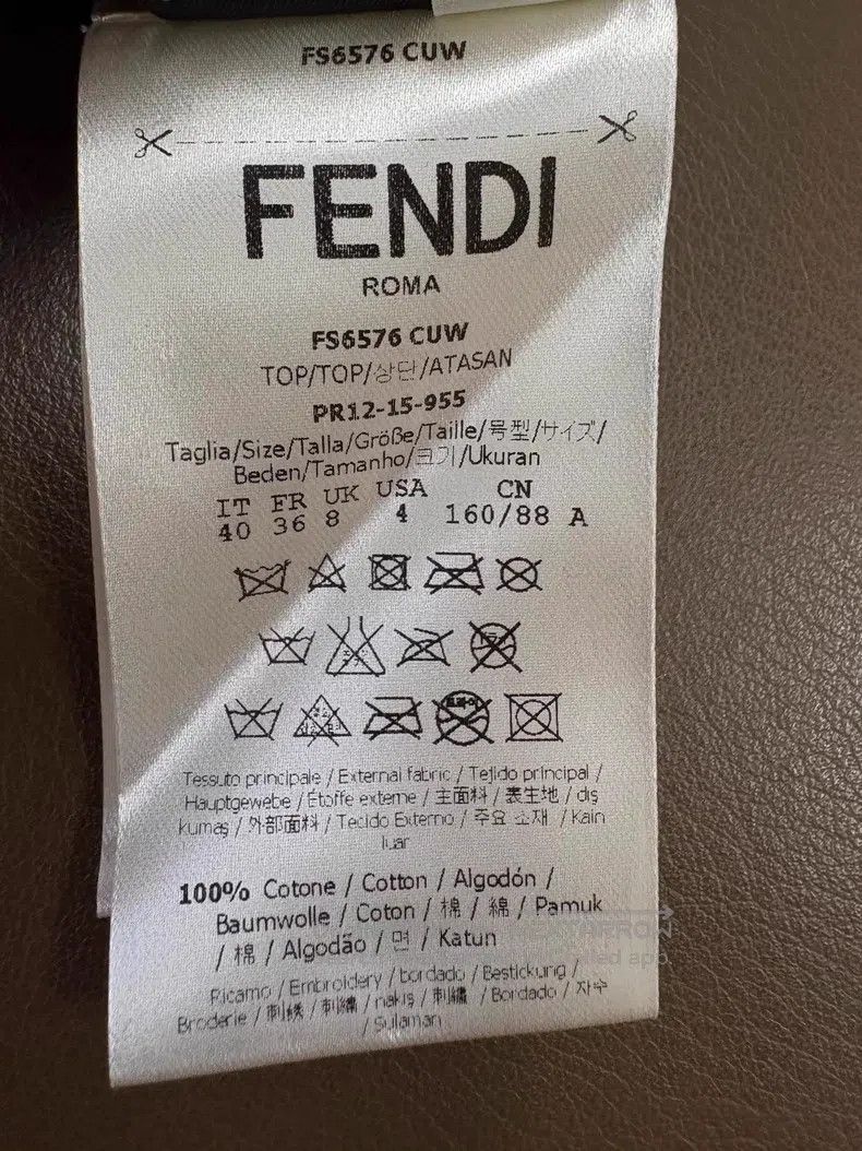 Fendi Fendi Black patch sheepskin mini monster short sleeve, 100 Size XS / US 0-2 / IT 36-38 - 9 Thumbnail