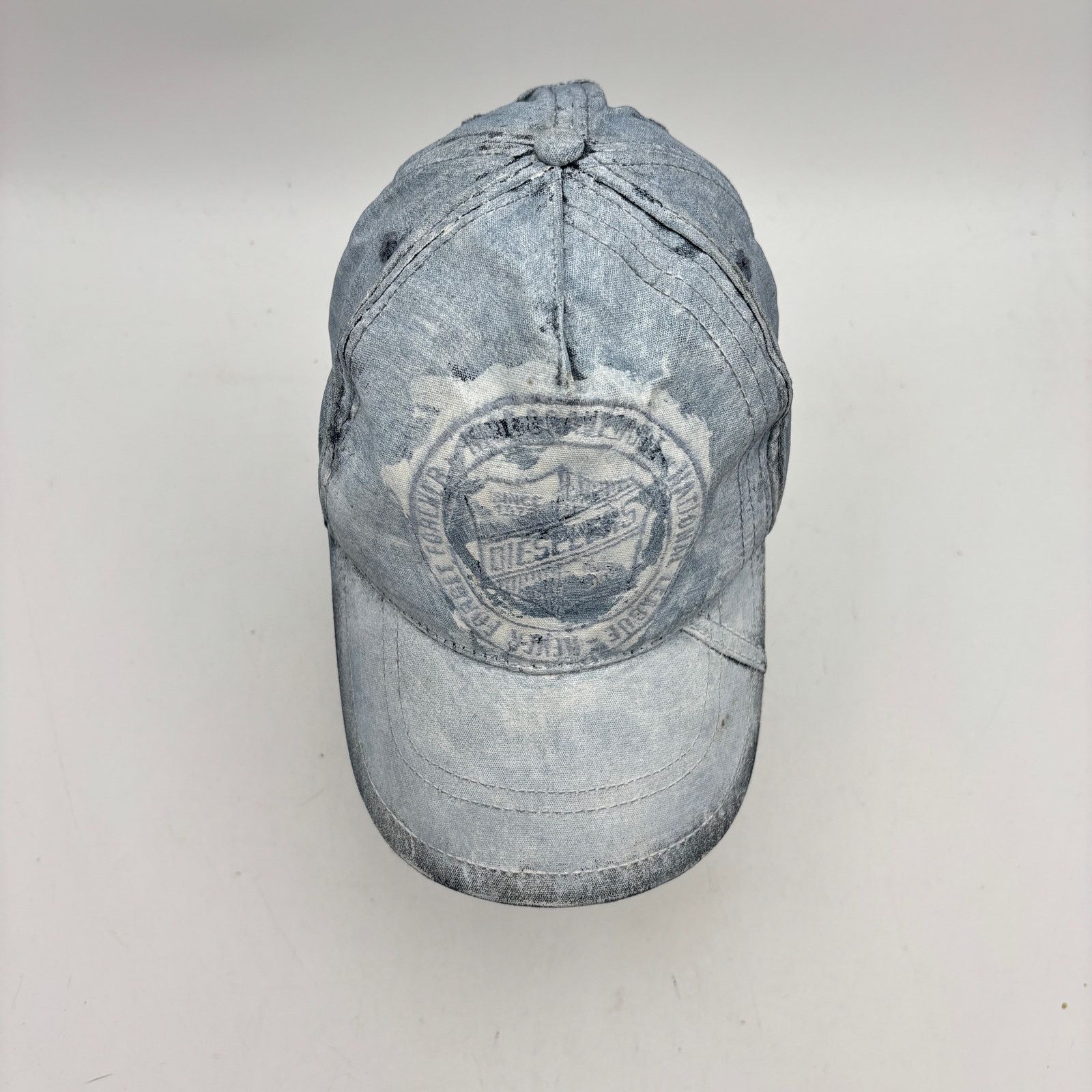 Diesel Diesel White Painted Hat Adjustable Avant Garde Y2K Size ONE SIZE - 6 Thumbnail