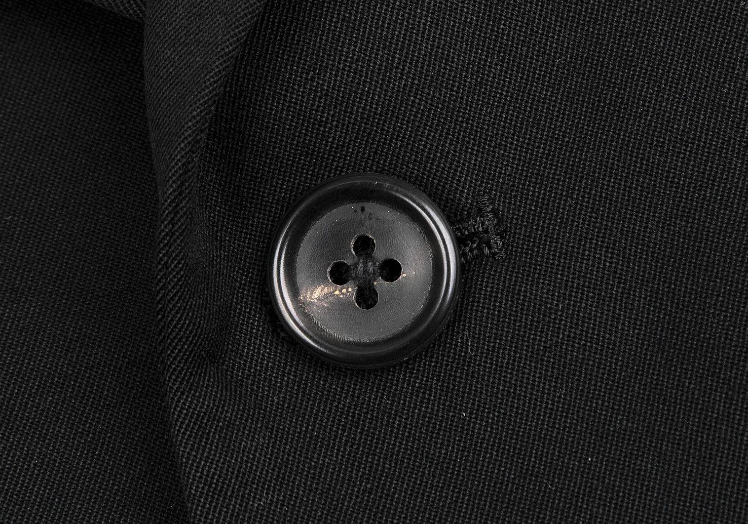 Yohji Yamamoto Yohji Yamamoto Wool Gabardine Side-Belt Jacket Size US S / EU 44-46 / 1 - 3 Thumbnail
