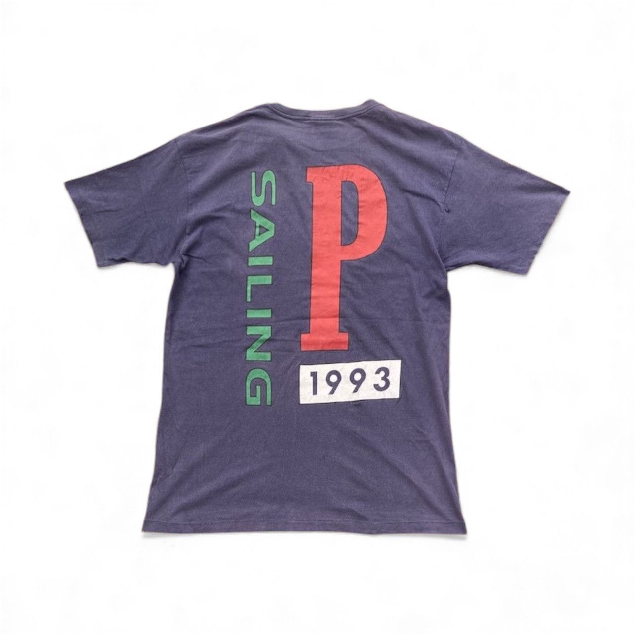 Vintage Vintage Polo US-93 Sailing Distressed T Shirt Size US S / EU 44-46 / 1 - 1 Thumbnail