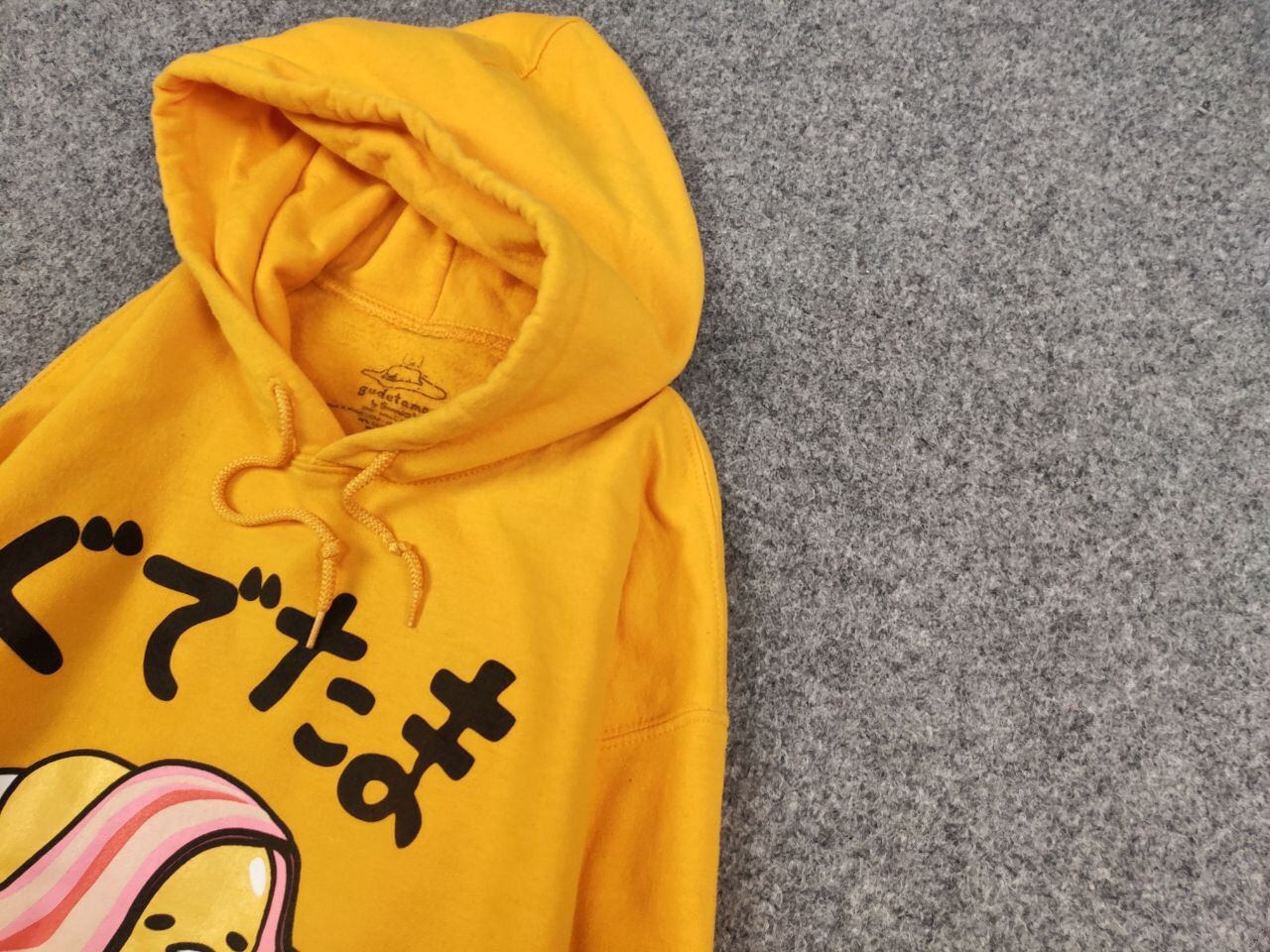 Japanese Brand Gudetama Japan Sanrio The Lazy Egg Yellow Hoodie Size US M / EU 48-50 / 2 - 4 Thumbnail