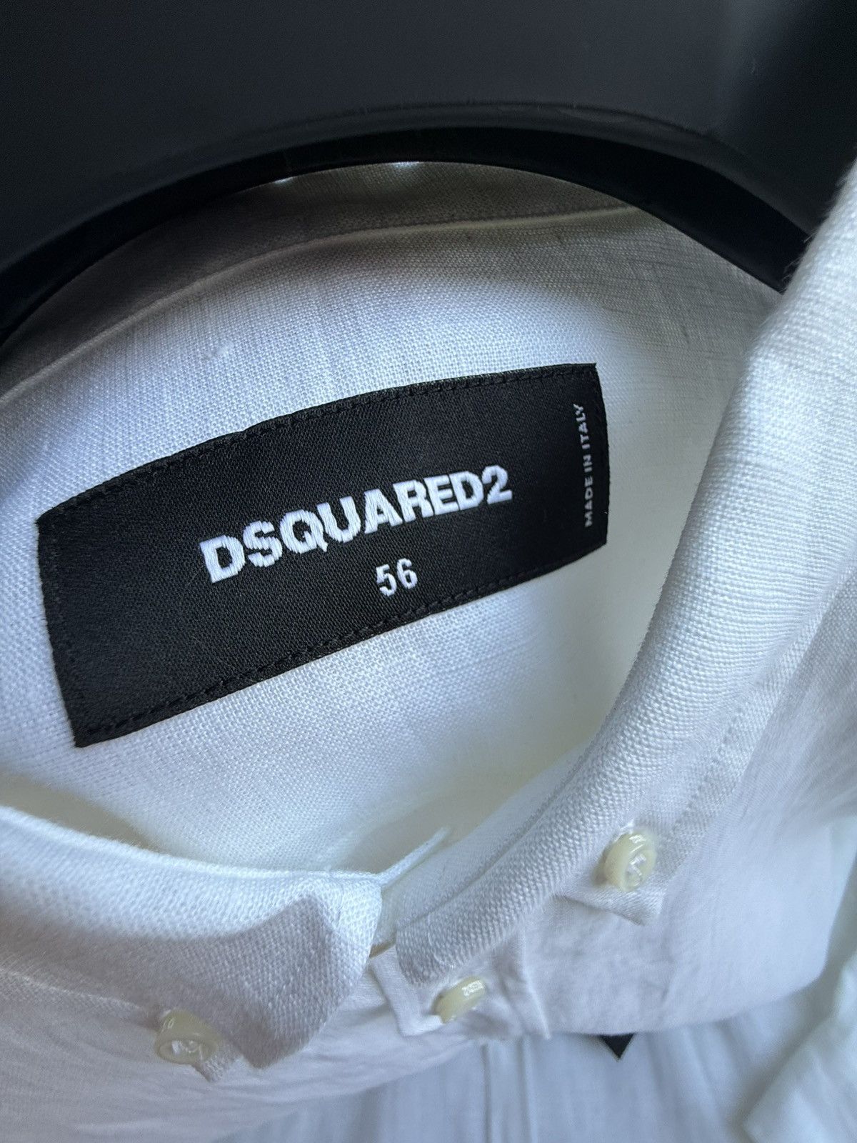 Dsquared2 $790 Dsquared2 linen white shirt 56 BNWT summer dress Size US XL / EU 56 / 4 - 14 Thumbnail