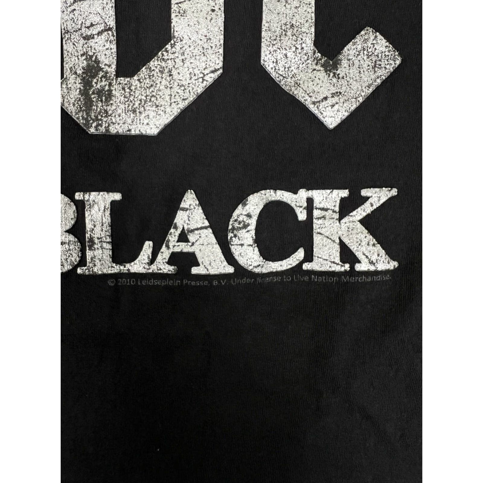 Delta VINTAGE AC/DC Back In Black T-Shirt XL Black Chrome Y2K Rock Band Music 90s 80s Men Mens Size US XL / EU 56 / 4 - 3 Thumbnail