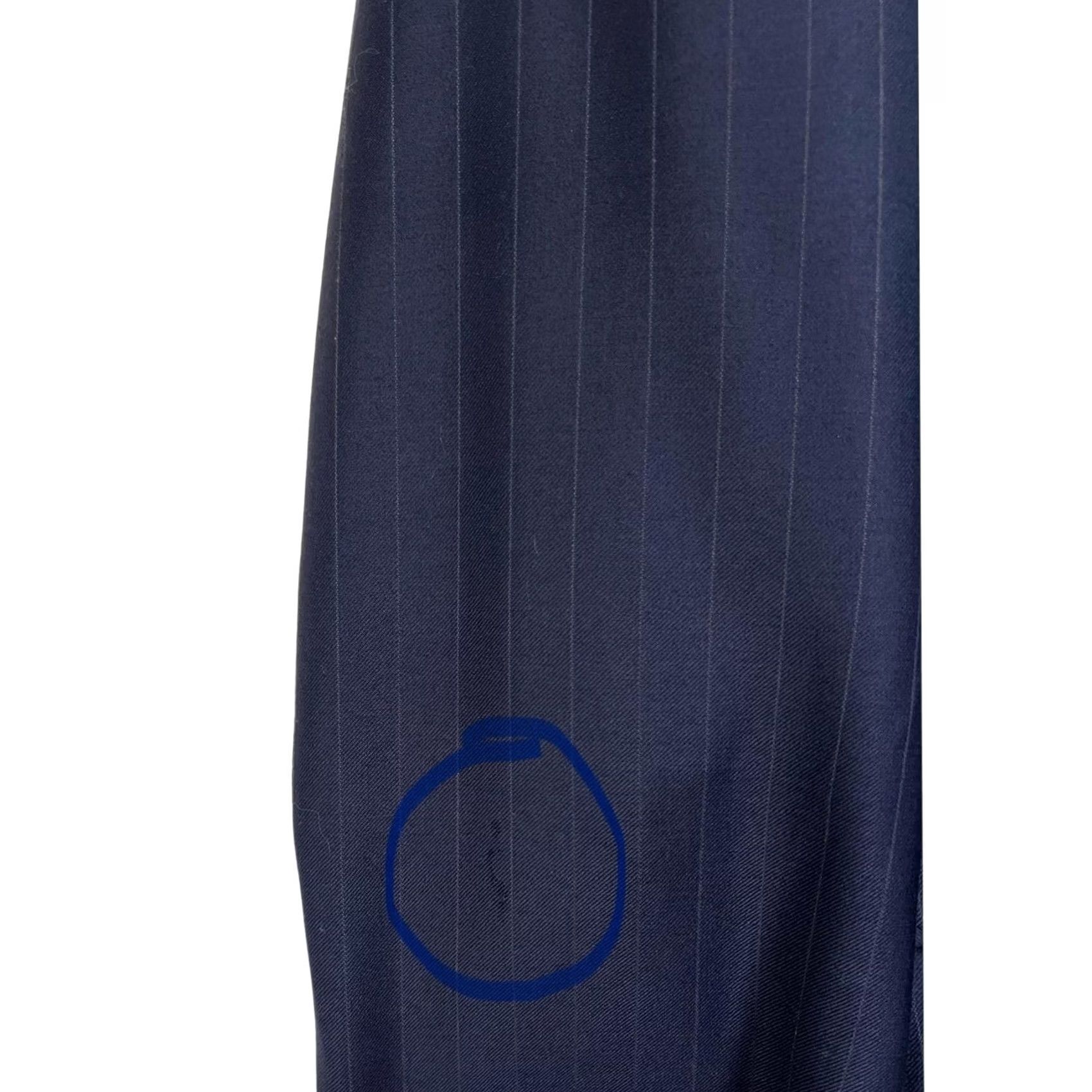 Ralph Lauren LAUREN Men’s Blazer 42R Navy Pinstripe Wool Cashmere Suit Jacket - 2-Button - Notch Lapel - Wool Lining - Blue - Regular Men Size 42R - 3 Thumbnail