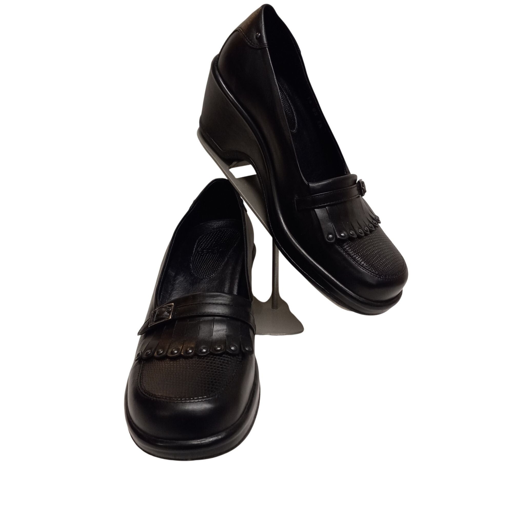 Dansko Dansko Size EU 38 US 7.5 8 Womens Black Leather Kiltie Stud Size US 8 / IT 38 - 1 Thumbnail