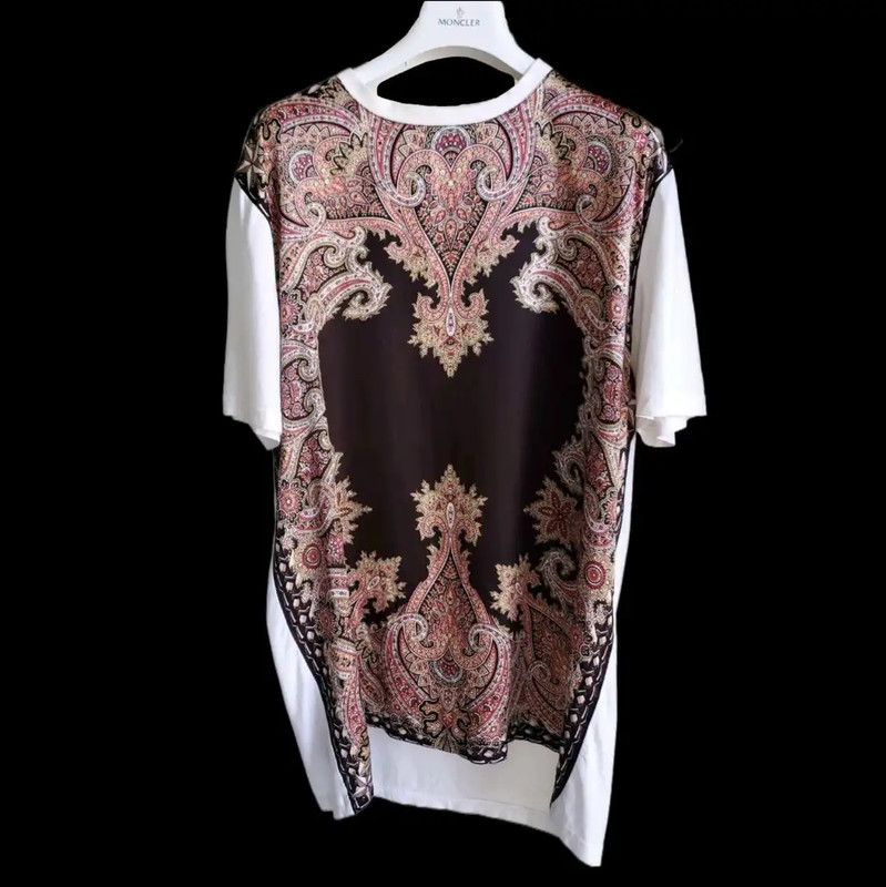 Givenchy Givenchy Summer White Silk Short Sleeve Tee 0089 Size US S / EU 44-46 / 1 - 1 Thumbnail