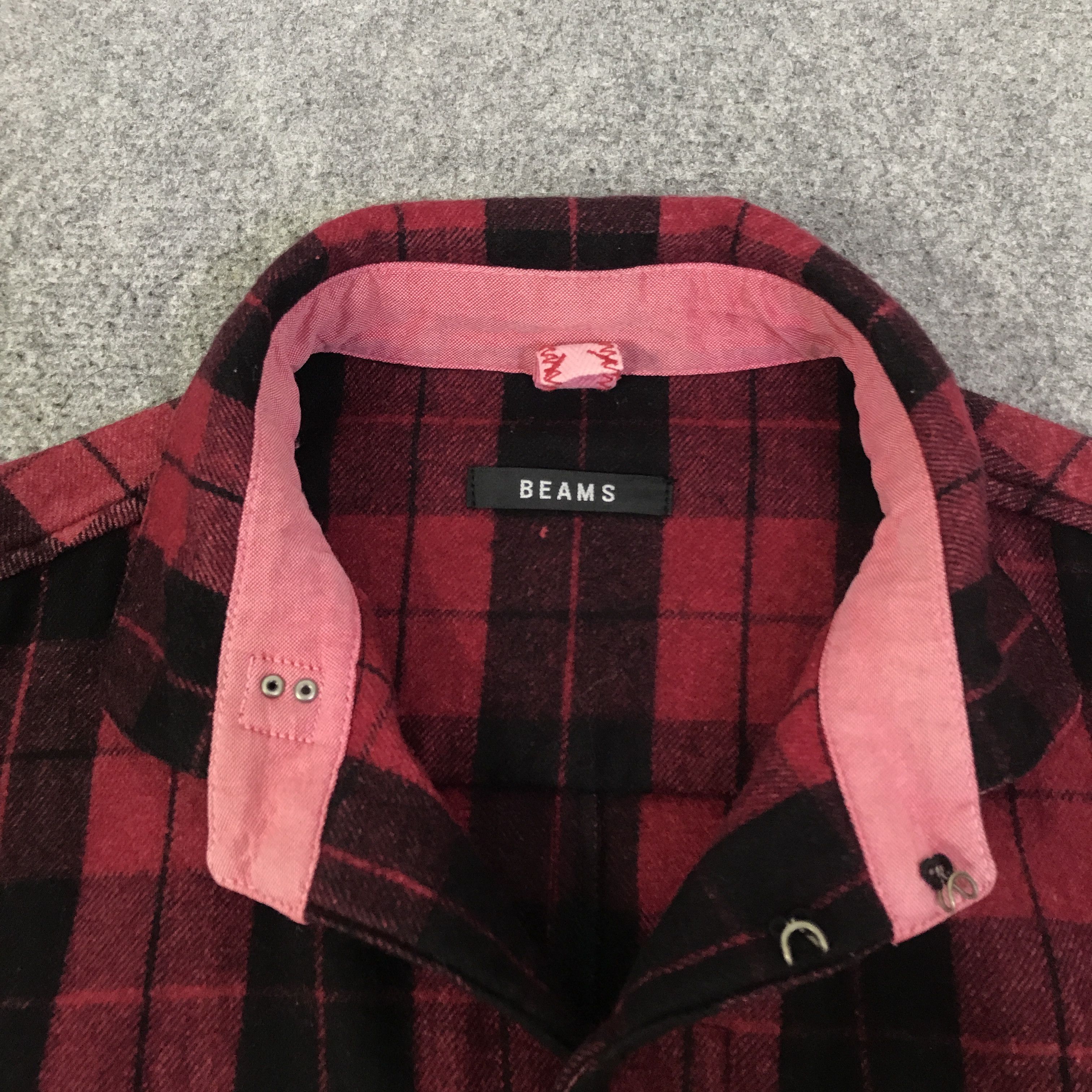 Beams Japan beams Design Tartan flannel pubk jacket K84B6 Size US M / EU 48-50 / 2 - 5 Thumbnail