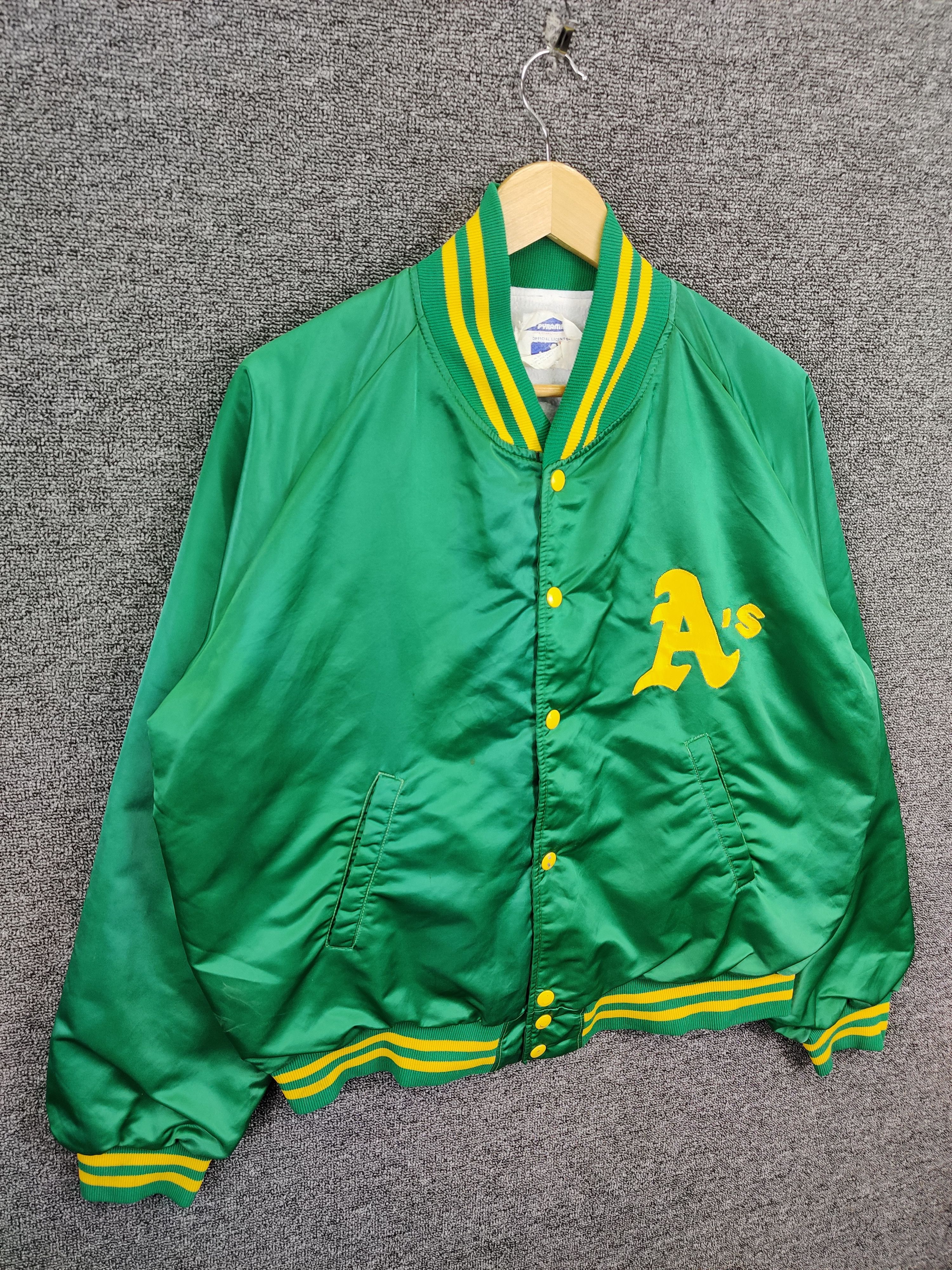 MLB Vintage 80s Oakland Baseball MLB Varsity Jacket Size US L / EU 52-54 / 3 - 5 Thumbnail