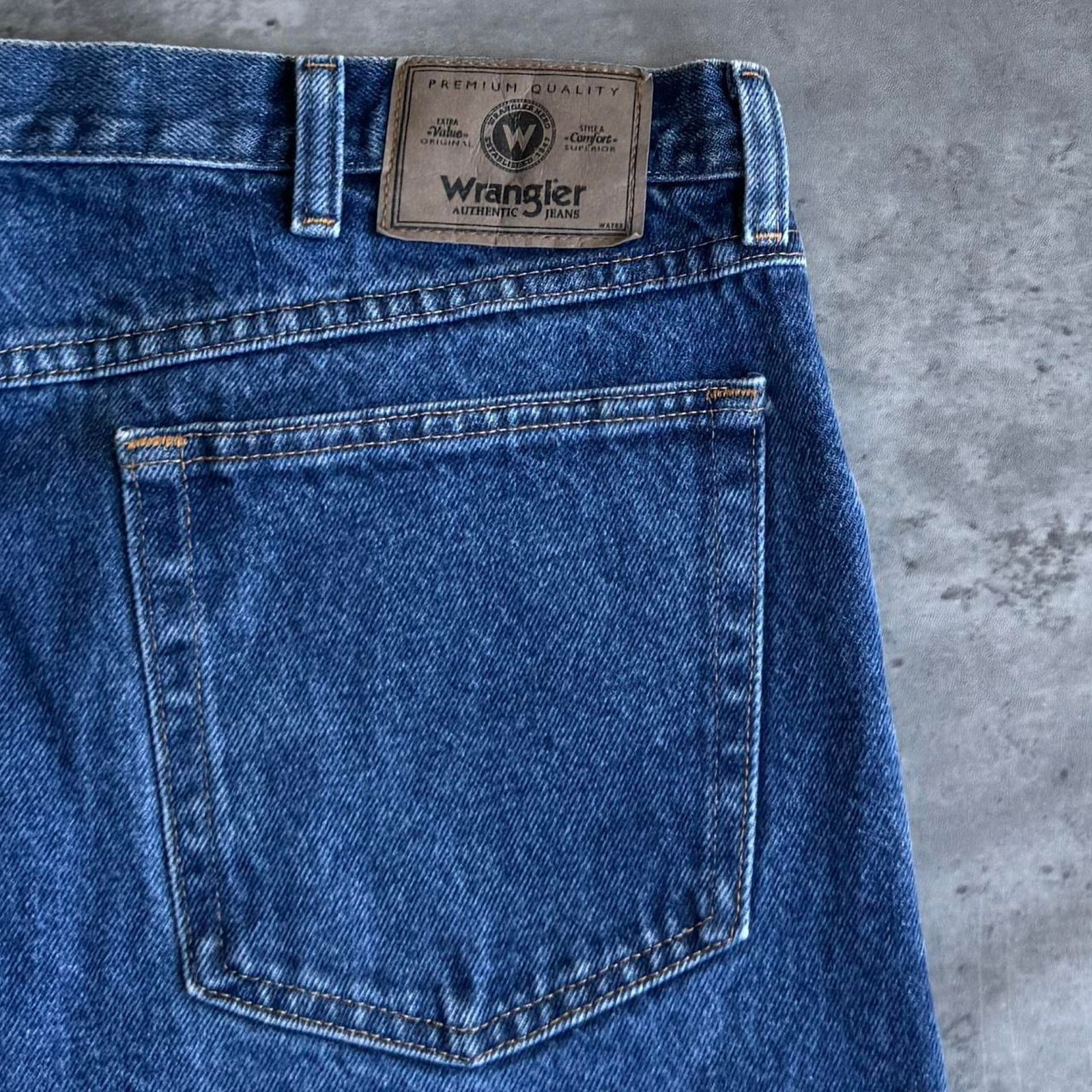 Carhartt × Vintage × Wrangler Vintage Y2K Wrangler Baggy Skater Grunge Cyber Denim Jeans Size US 40 / EU 56 - 3 Thumbnail