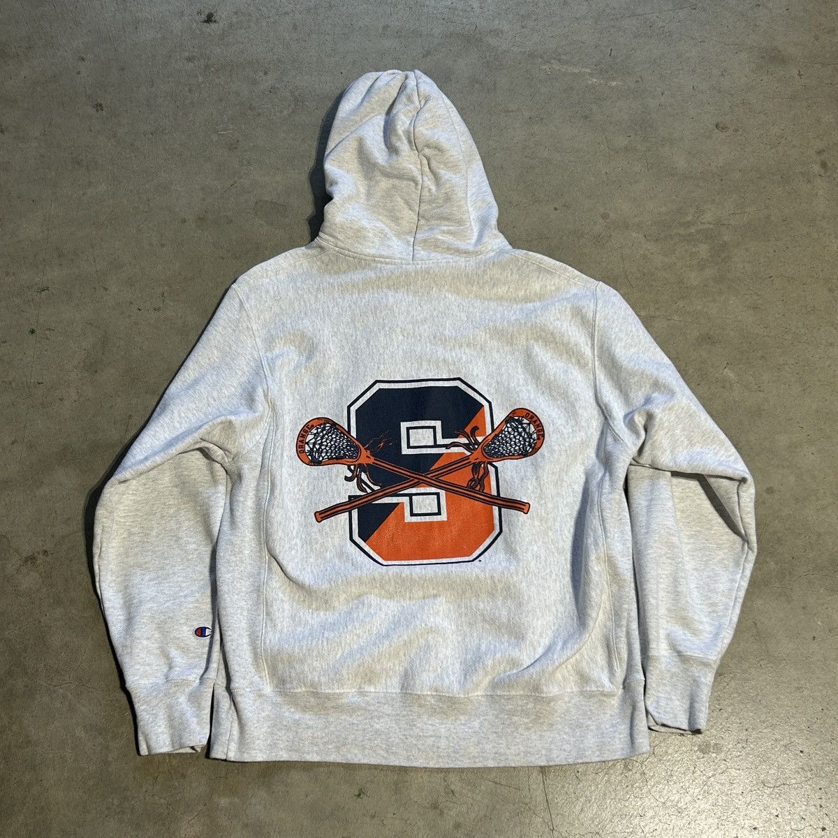 Champion Syracuse University Lacrosse Reverse Weave Pullover Hoodie Size US L / EU 52-54 / 3 - 5 Thumbnail