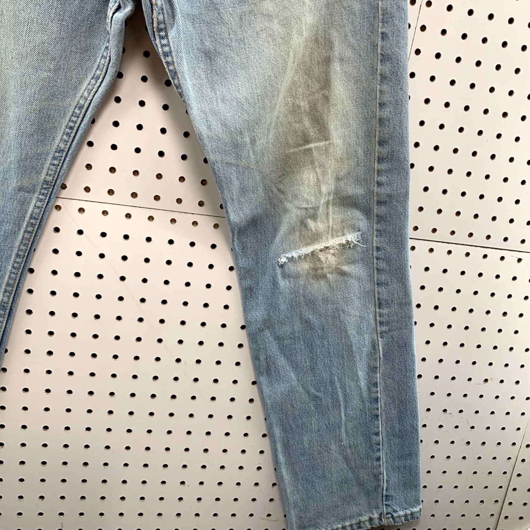 Levi's VINTAGE Levis 505 Jeans Denim Mens Size Regular Straight Fit 33X30 USA 90s Fits Size US 33 - 6 Thumbnail